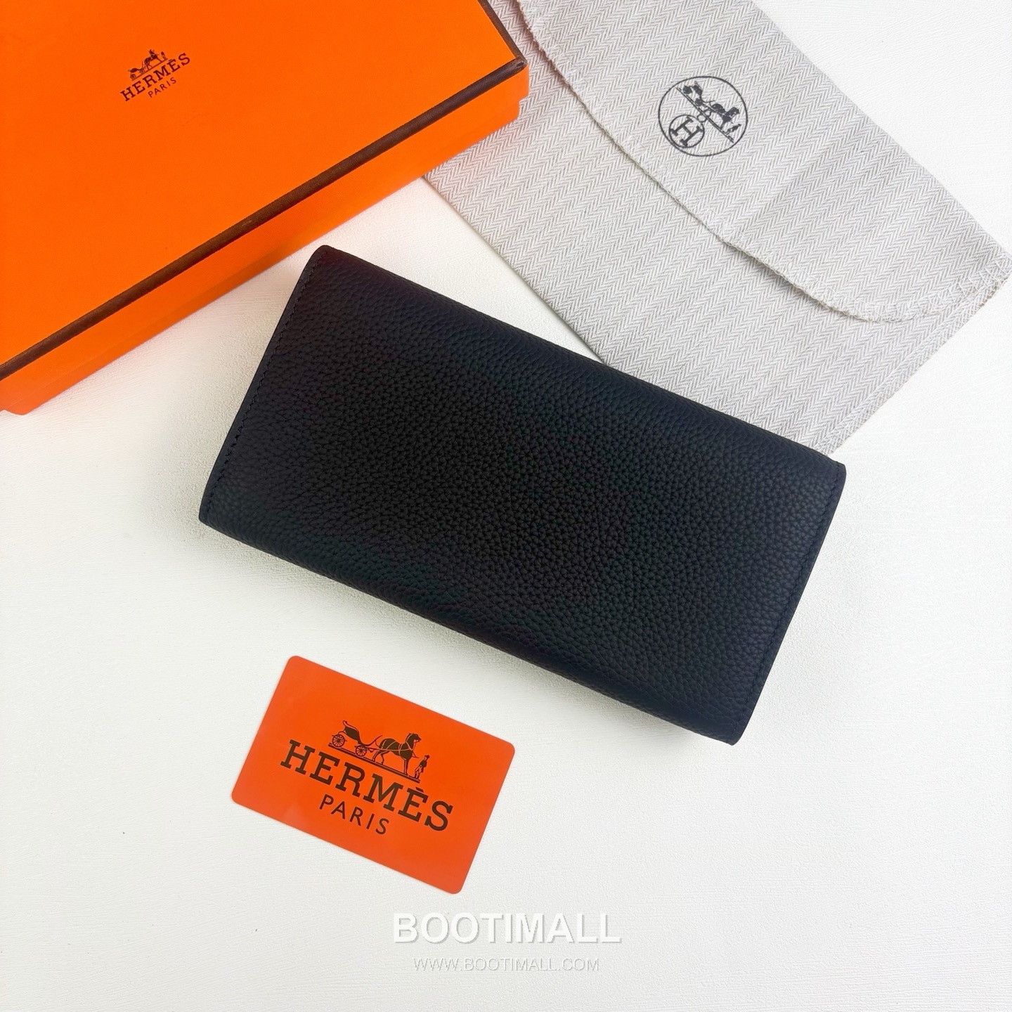 Hermes Togo Calfskin Leather Long Wallet with Zip Pocket Snap Closure Detail 에르메스 토고 카프스킨 레더 지퍼 포켓 스냅 클로저 장지갑 614 19cm 6