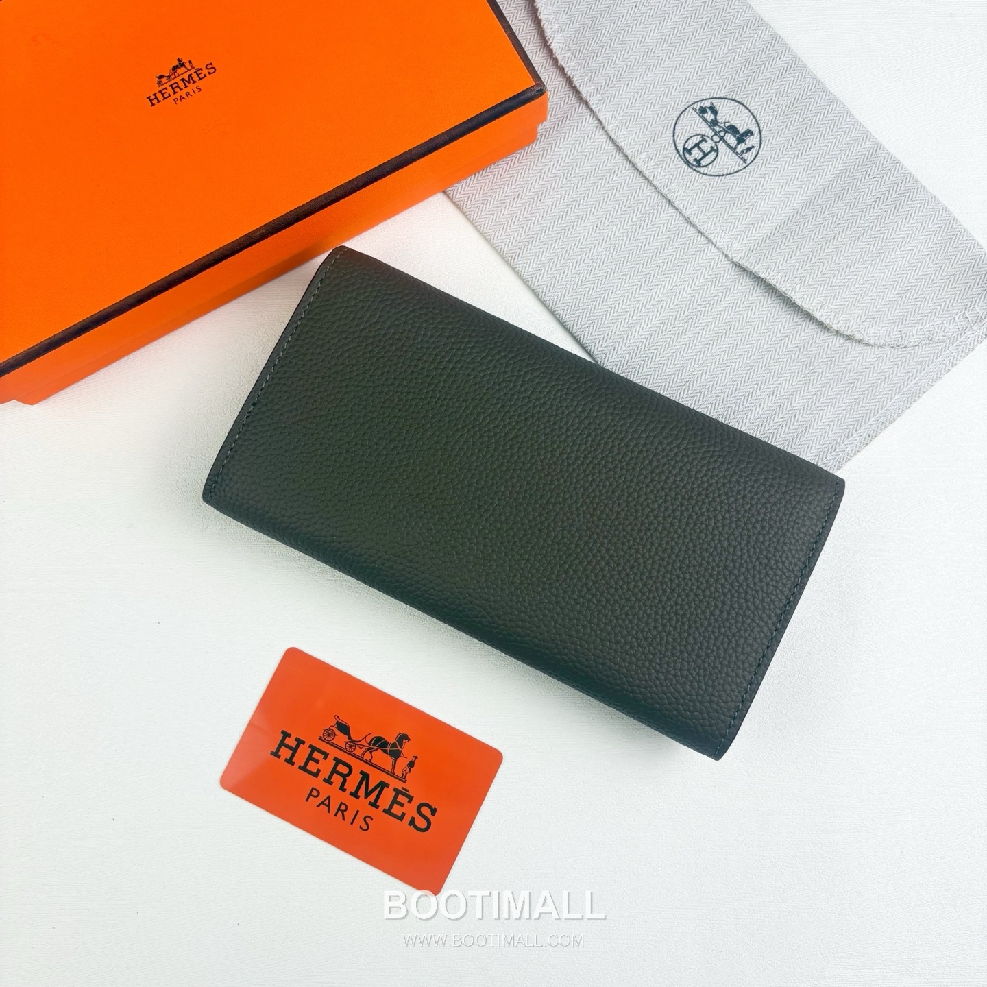 Hermes Togo Calfskin Leather Long Wallet with Zip Pocket Snap Closure Detail 에르메스 토고 카프스킨 레더 지퍼 포켓 스냅 클로저 장지갑 614 19cm 2