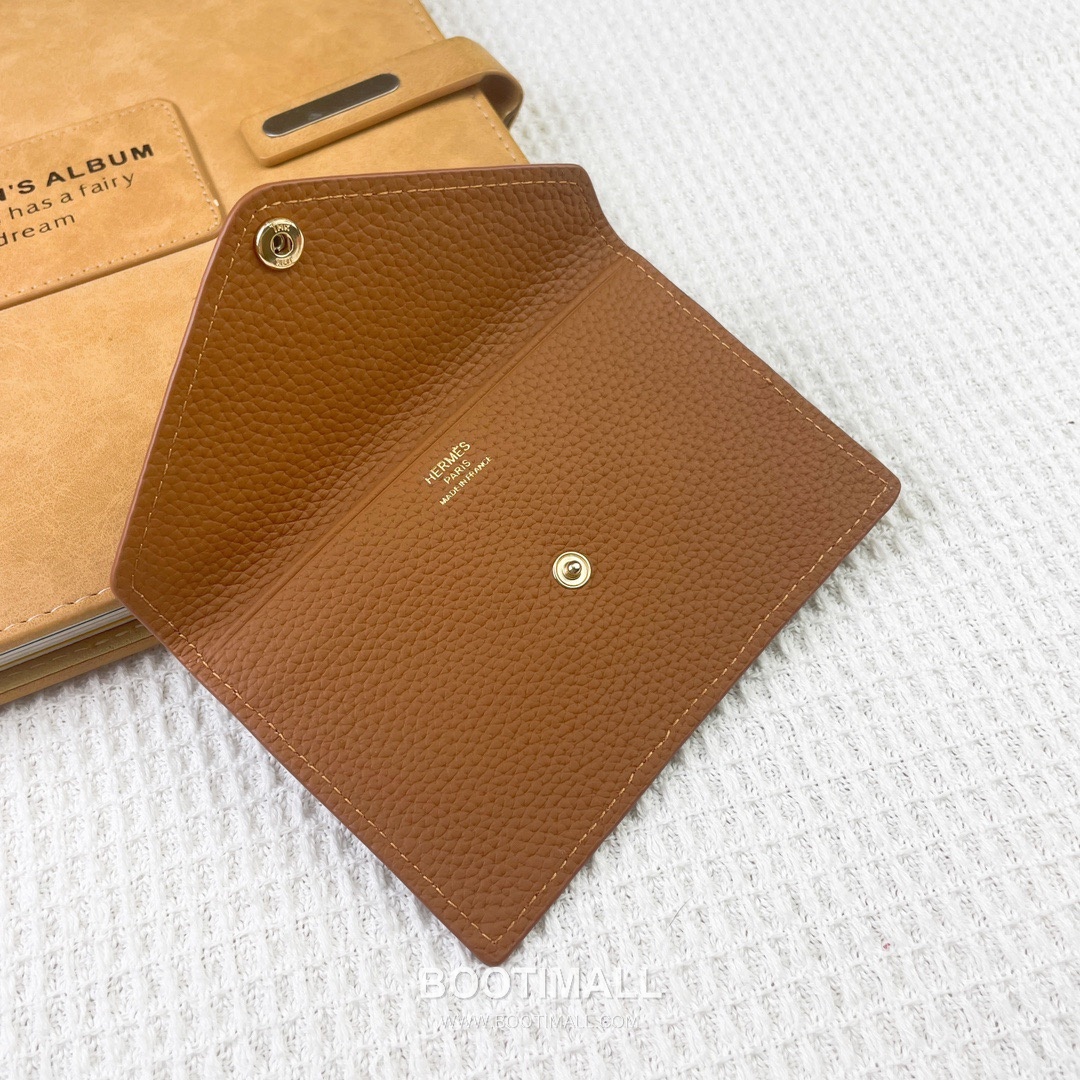 Hermes Barenia Faubourg Pebbled Calfskin Leather Card Holder Wallet 에르메스 바레니아 포부르 페블드 카프스킨 레더 카드홀더 지갑 2215 12cm 1