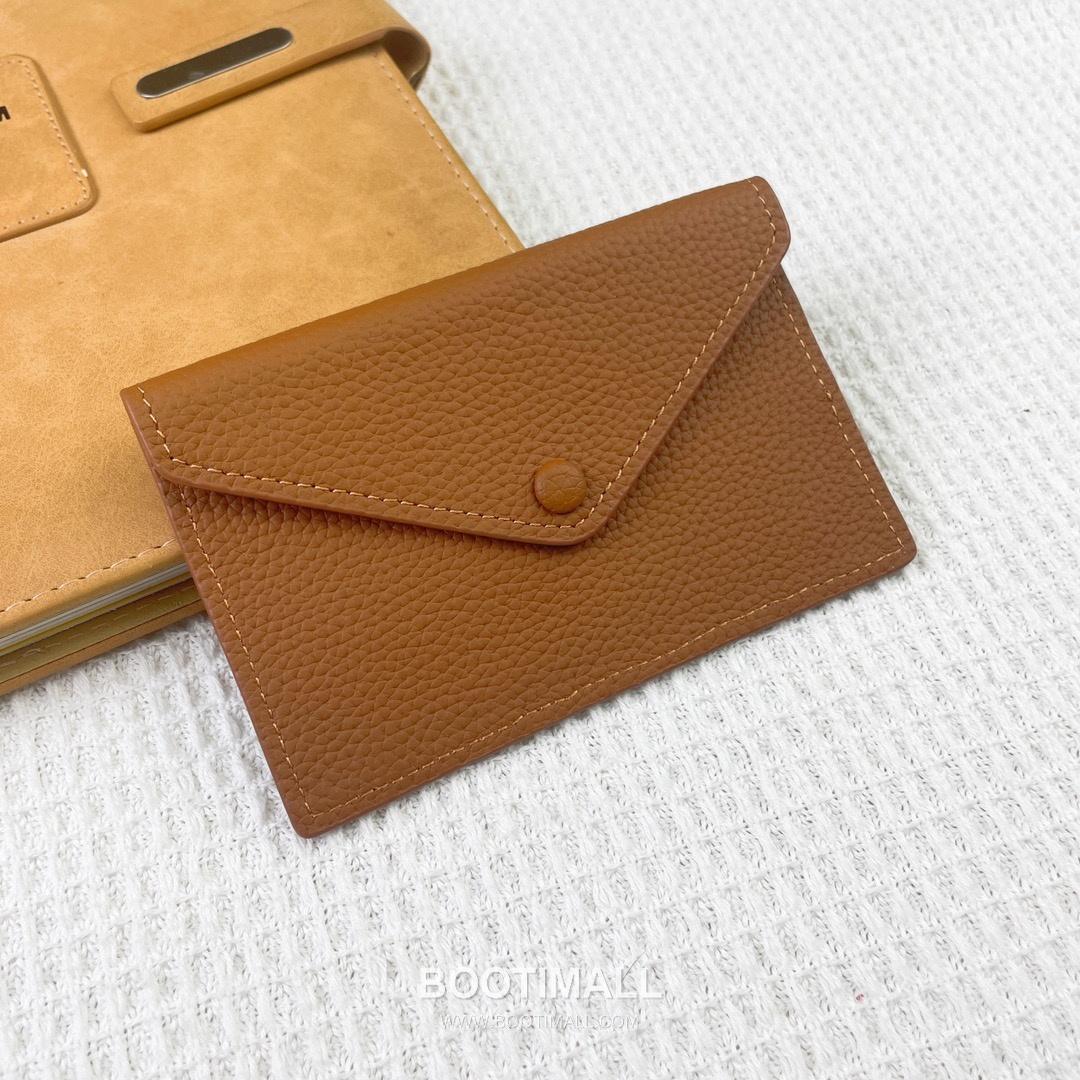 Hermes Barenia Faubourg Pebbled Calfskin Leather Card Holder Wallet 에르메스 바레니아 포부르 페블드 카프스킨 레더 카드홀더 지갑 2215 12cm 3