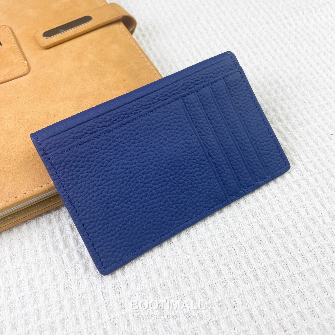 Hermes Barenia Faubourg Pebbled Calfskin Leather Card Holder Wallet 에르메스 바레니아 포부르 페블드 카프스킨 레더 카드홀더 지갑 2215 12cm 5