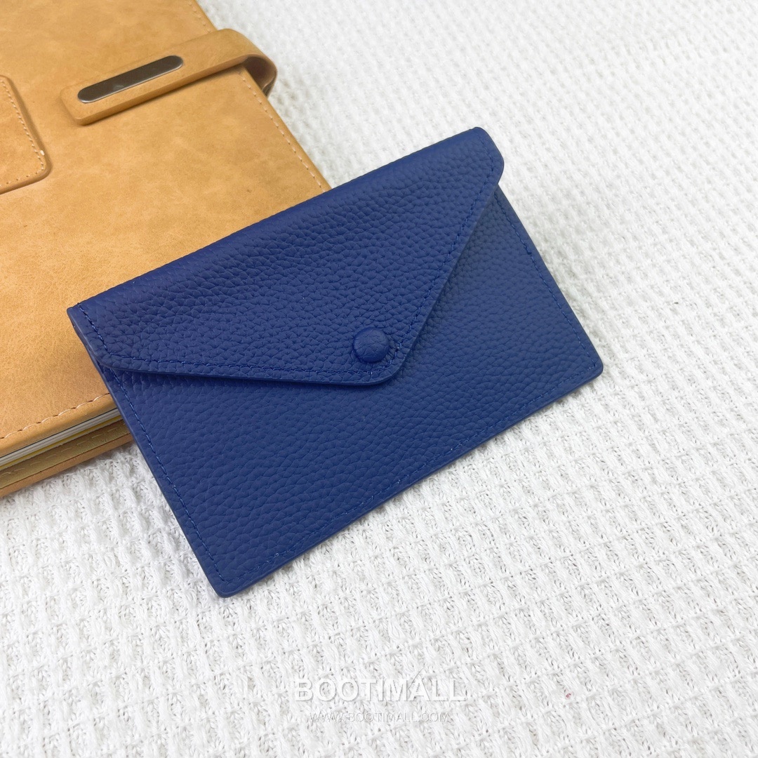 Hermes Barenia Faubourg Pebbled Calfskin Leather Card Holder Wallet 에르메스 바레니아 포부르 페블드 카프스킨 레더 카드홀더 지갑 2215 12cm 6