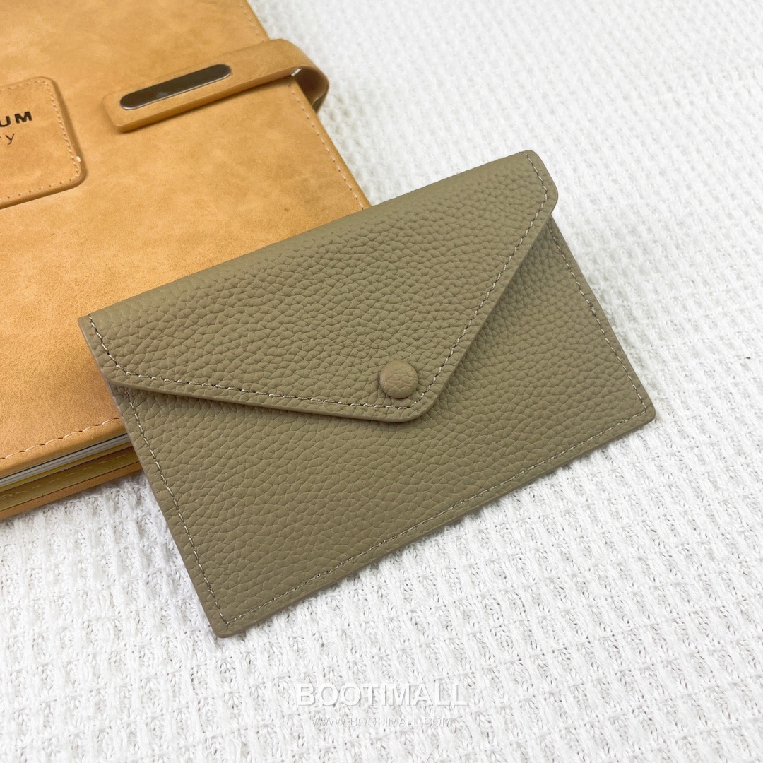 Hermes Barenia Faubourg Pebbled Calfskin Leather Card Holder Wallet 에르메스 바레니아 포부르 페블드 카프스킨 레더 카드홀더 지갑 2215 12cm 3