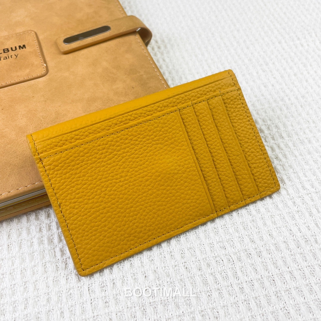 Hermes Barenia Faubourg Pebbled Calfskin Leather Card Holder Wallet 에르메스 바레니아 포부르 페블드 카프스킨 레더 카드홀더 지갑 2215 12cm 5