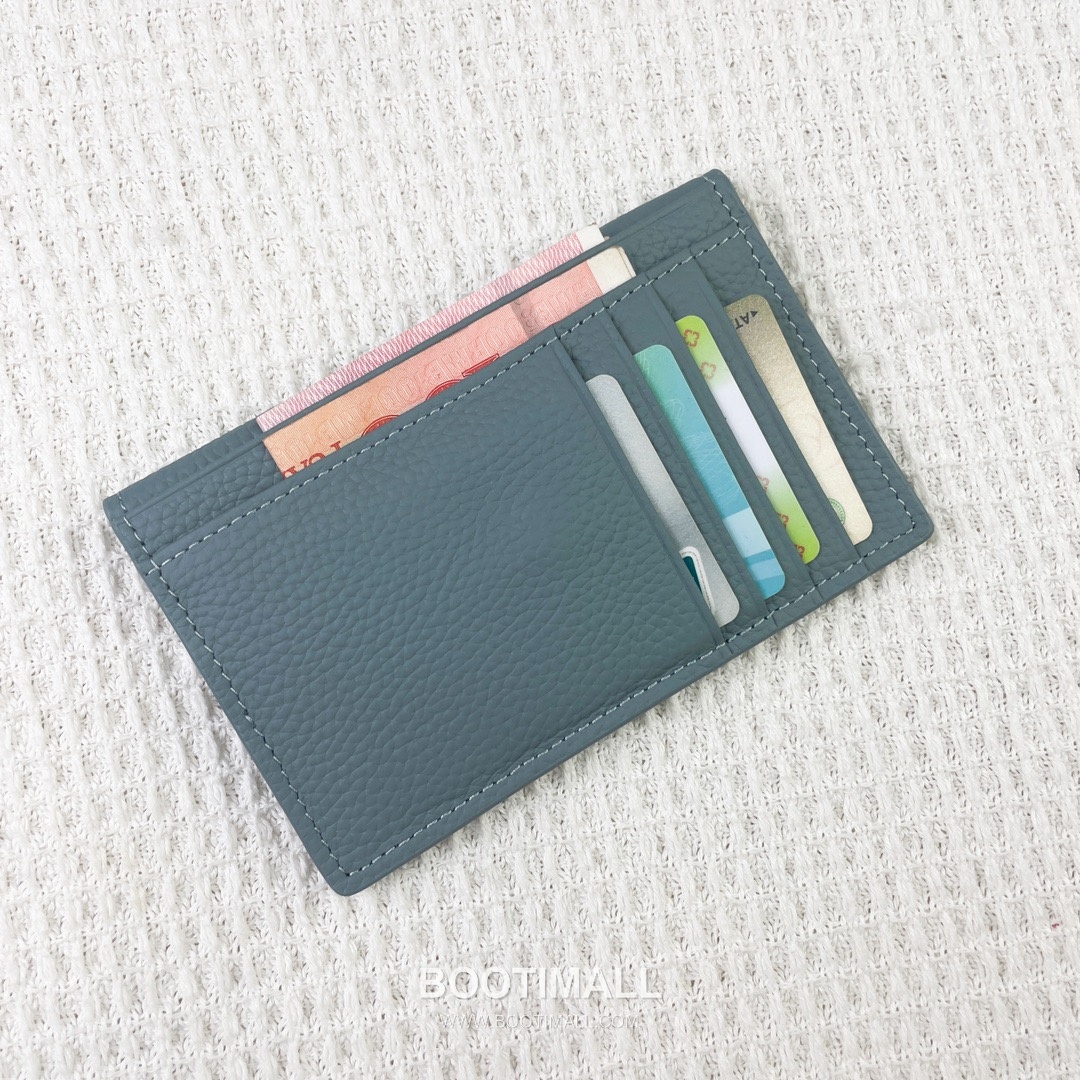 Hermes Barenia Faubourg Pebbled Calfskin Leather Card Holder Wallet 에르메스 바레니아 포부르 페블드 카프스킨 레더 카드홀더 지갑 2215 12cm 5