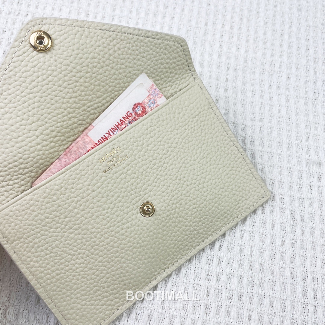 Hermes Barenia Faubourg Pebbled Calfskin Leather Card Holder Wallet 에르메스 바레니아 포부르 페블드 카프스킨 레더 카드홀더 지갑 2215 12cm 7