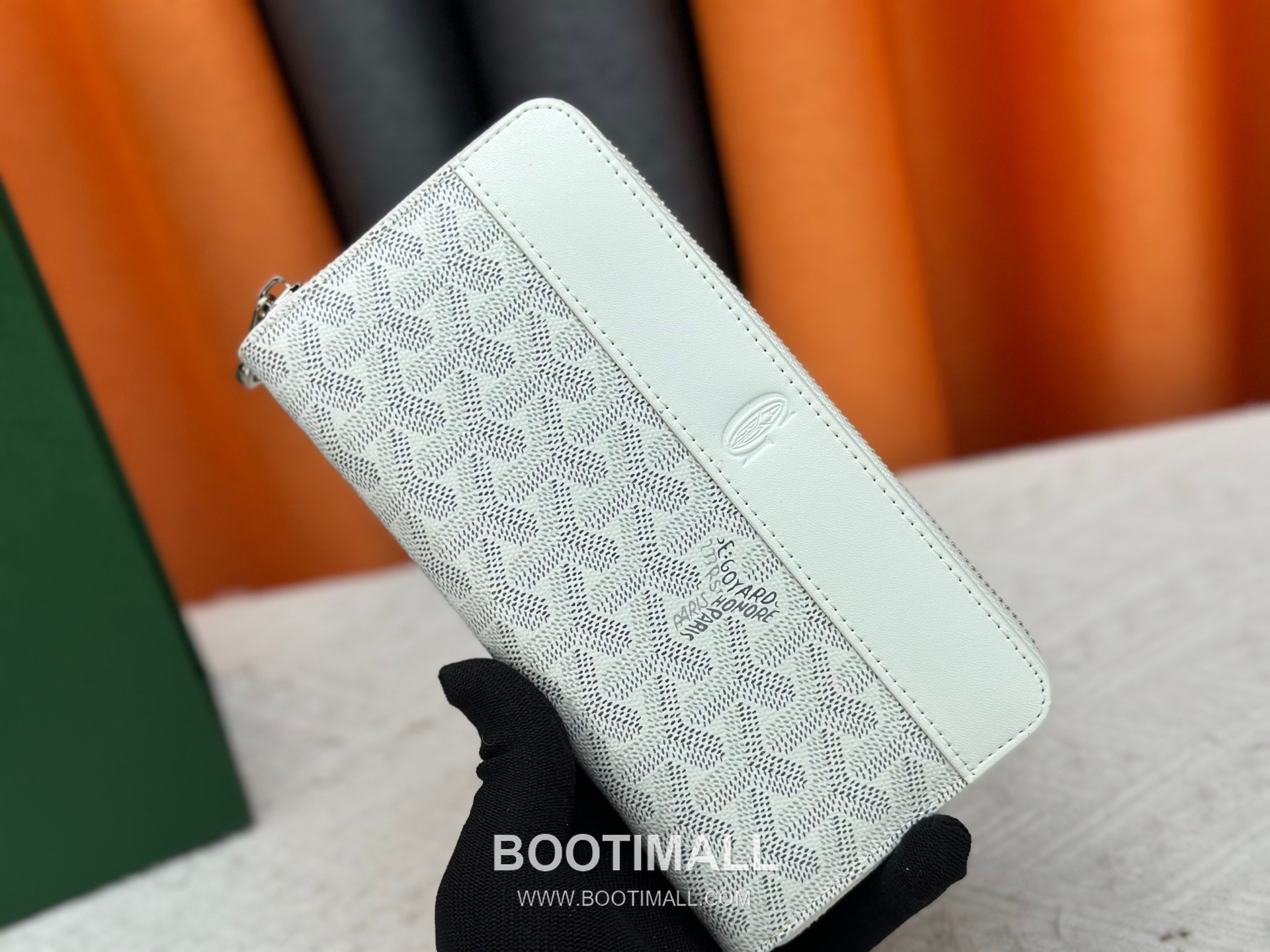 Goyard Canvas Calfskin Leather Long Wallet with Zip Pocket Detail 고야드 캔버스 카프스킨 레더 지퍼 포켓 장지갑 3368 M60017 20cm 1