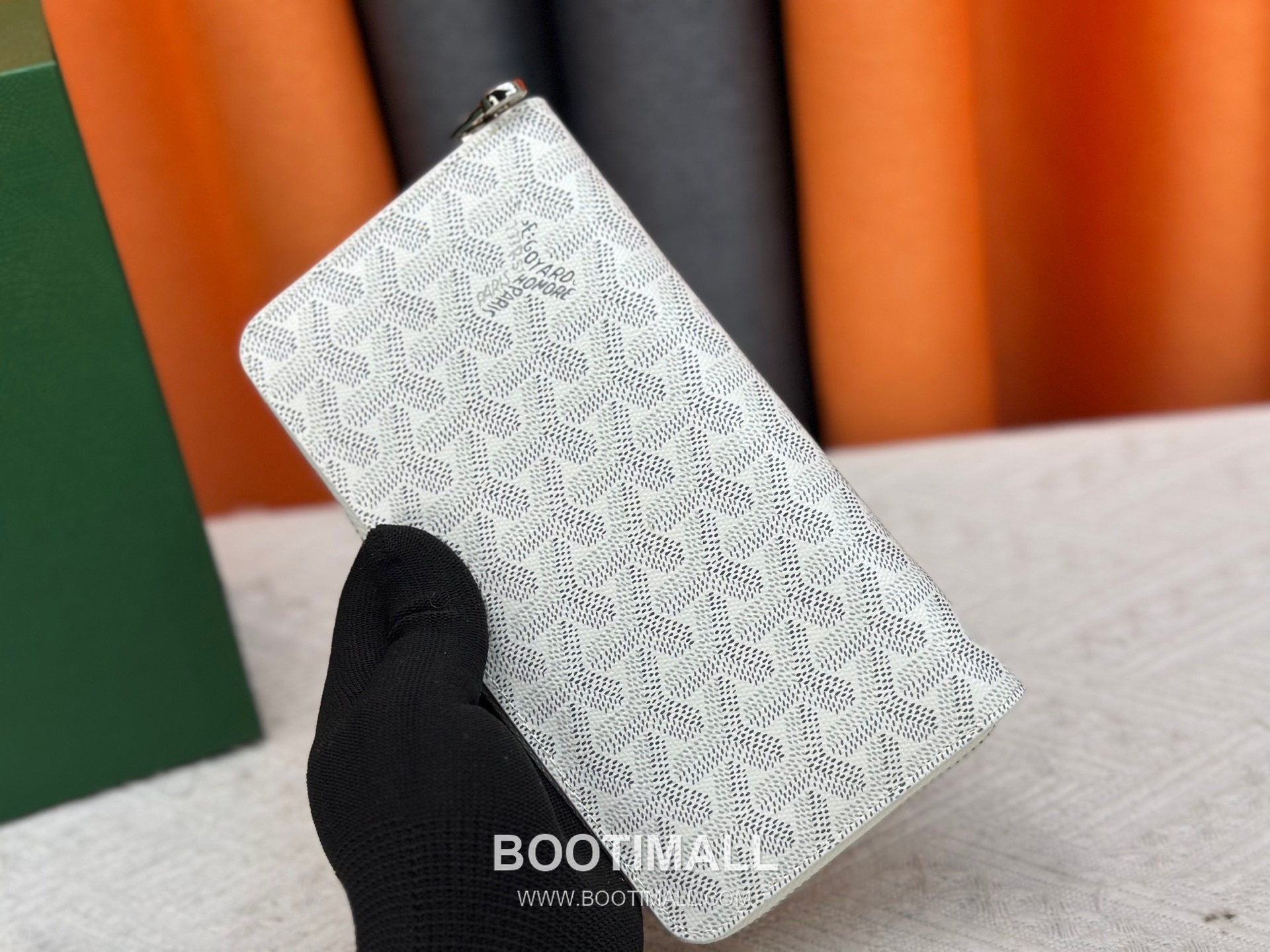 Goyard Canvas Calfskin Leather Long Wallet with Zip Pocket Detail 고야드 캔버스 카프스킨 레더 지퍼 포켓 장지갑 3368 M60017 20cm 2