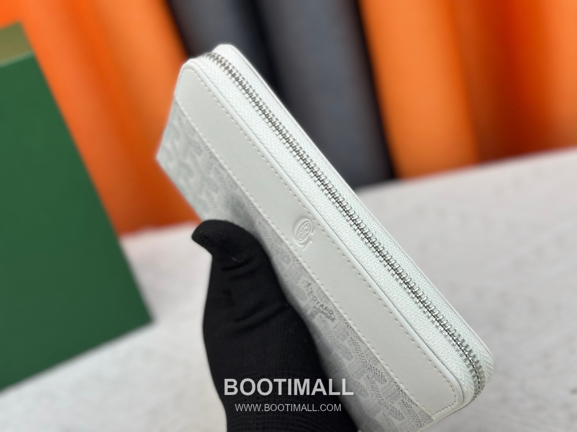 Goyard Canvas Calfskin Leather Long Wallet with Zip Pocket Detail 고야드 캔버스 카프스킨 레더 지퍼 포켓 장지갑 3368 M60017 20cm 5