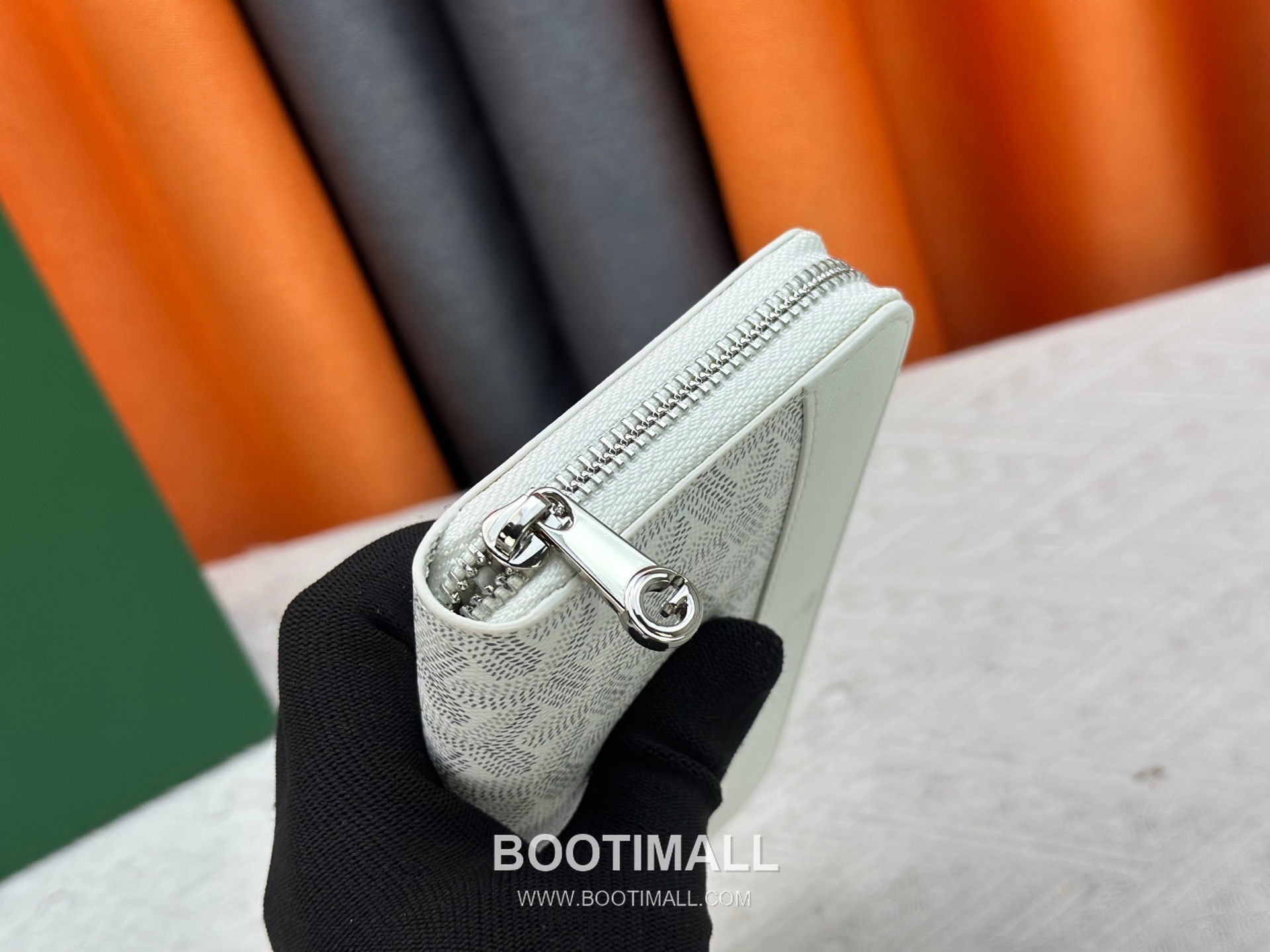 Goyard Canvas Calfskin Leather Long Wallet with Zip Pocket Detail 고야드 캔버스 카프스킨 레더 지퍼 포켓 장지갑 3368 M60017 20cm 6