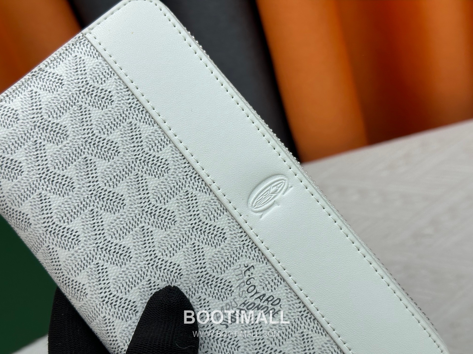 Goyard Canvas Calfskin Leather Long Wallet with Zip Pocket Detail 고야드 캔버스 카프스킨 레더 지퍼 포켓 장지갑 3368 M60017 20cm 7