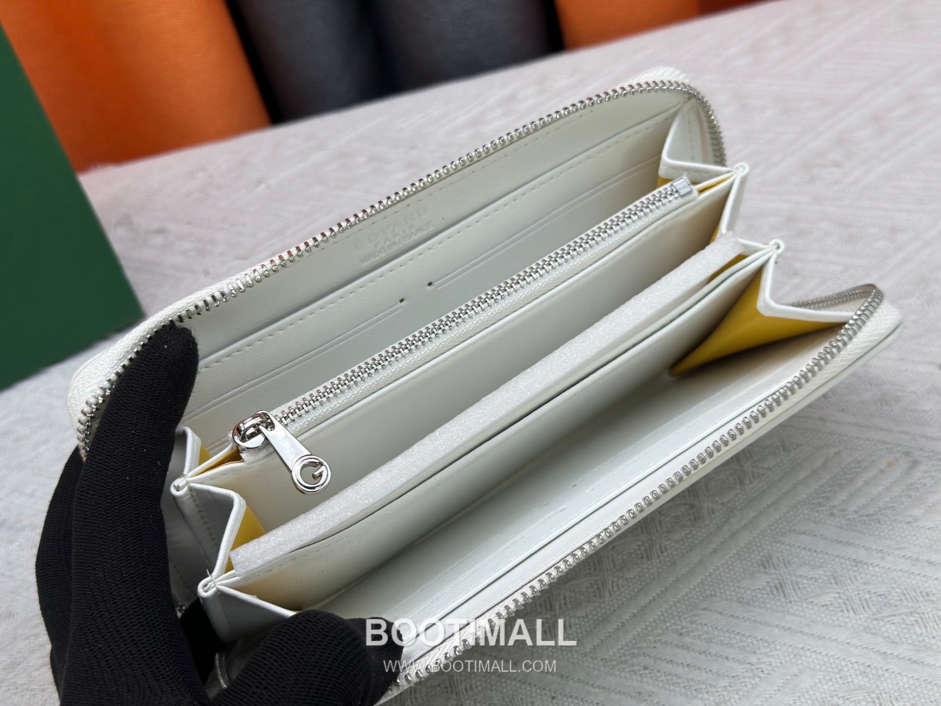 Goyard Canvas Calfskin Leather Long Wallet with Zip Pocket Detail 고야드 캔버스 카프스킨 레더 지퍼 포켓 장지갑 3368 M60017 20cm 8