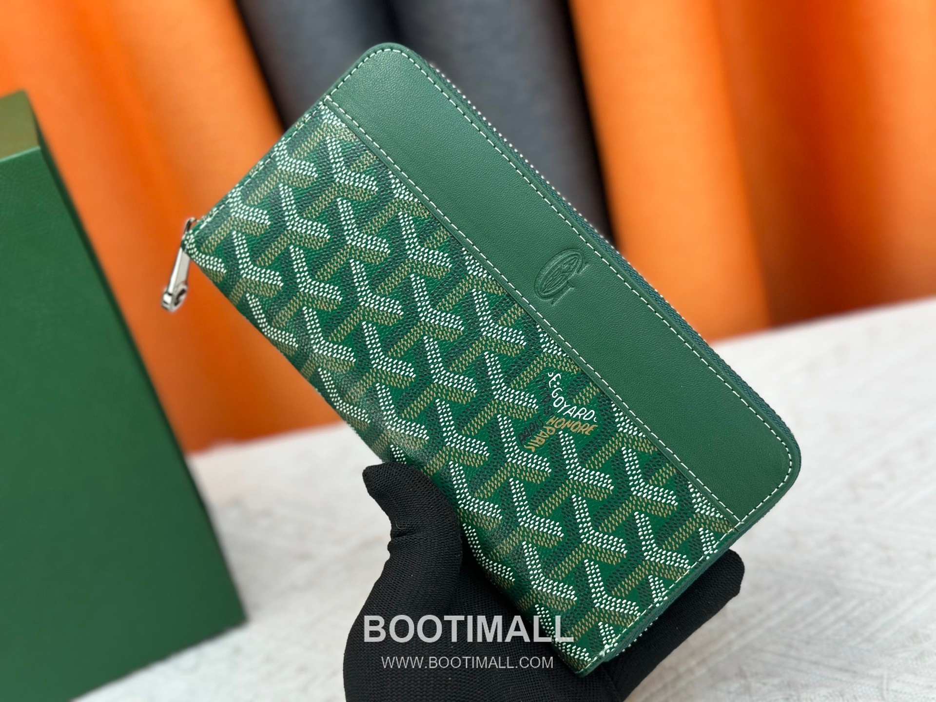Goyard Canvas Calfskin Leather Long Wallet with Zip Pocket Detail 고야드 캔버스 카프스킨 레더 지퍼 포켓 장지갑 3368 M60017 20cm 1