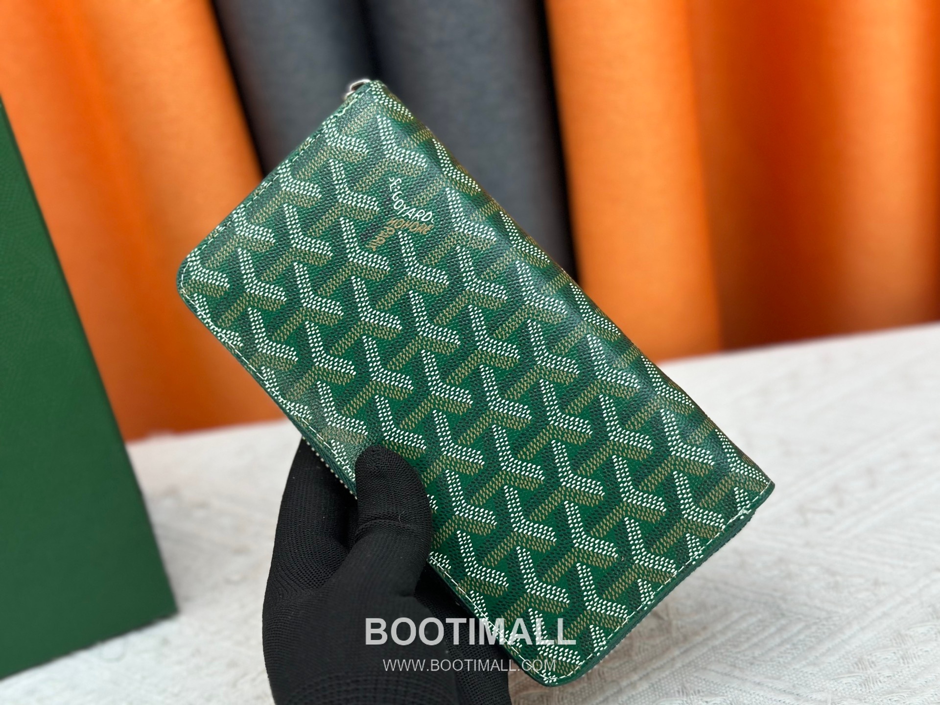 Goyard Canvas Calfskin Leather Long Wallet with Zip Pocket Detail 고야드 캔버스 카프스킨 레더 지퍼 포켓 장지갑 3368 M60017 20cm 2