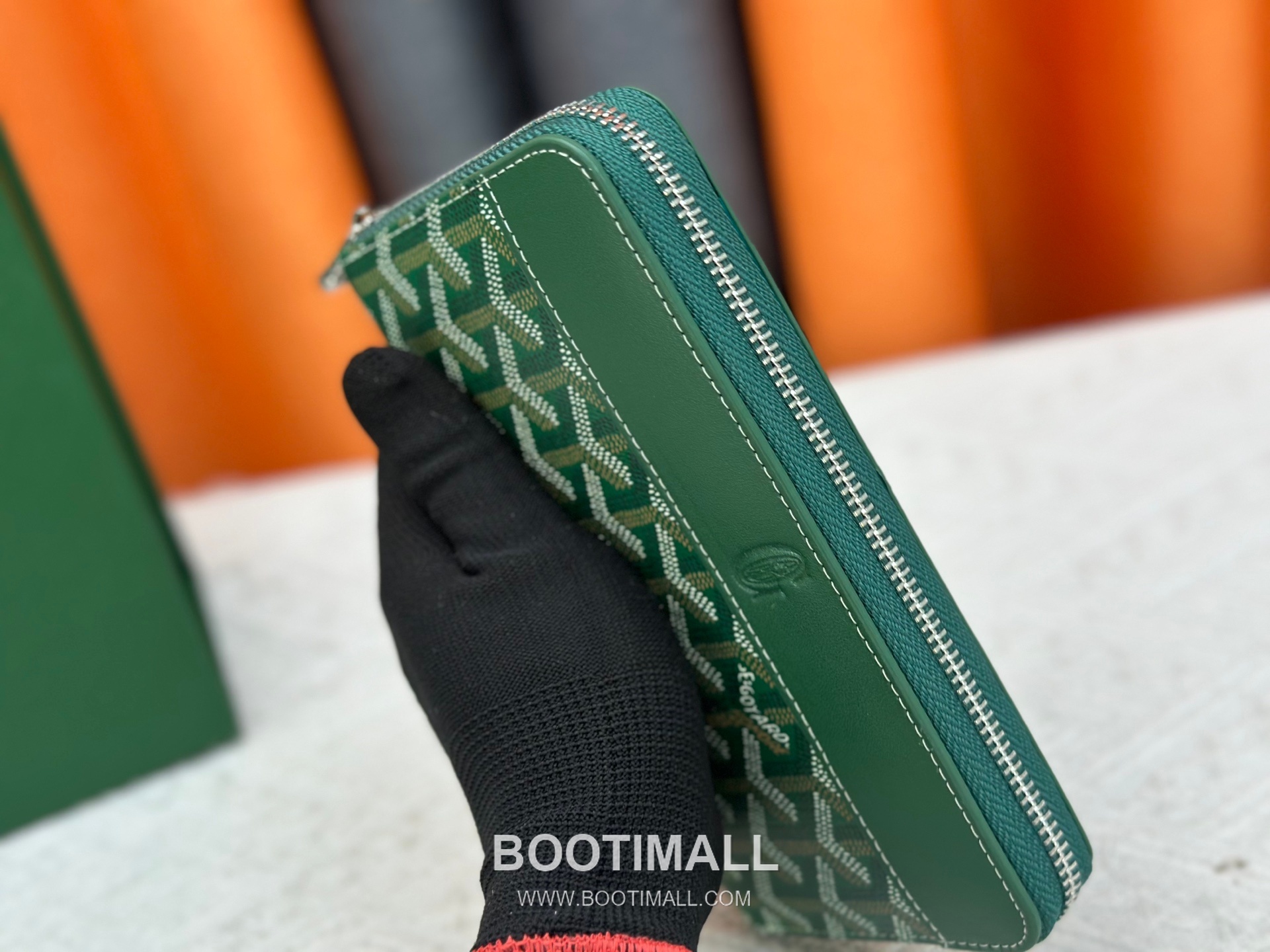 Goyard Canvas Calfskin Leather Long Wallet with Zip Pocket Detail 고야드 캔버스 카프스킨 레더 지퍼 포켓 장지갑 3368 M60017 20cm 5