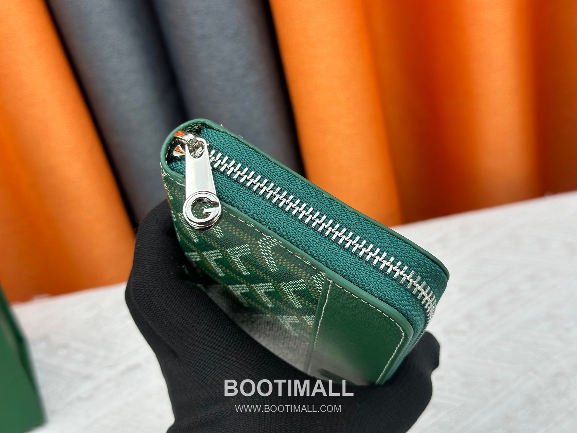 Goyard Canvas Calfskin Leather Long Wallet with Zip Pocket Detail 고야드 캔버스 카프스킨 레더 지퍼 포켓 장지갑 3368 M60017 20cm 6