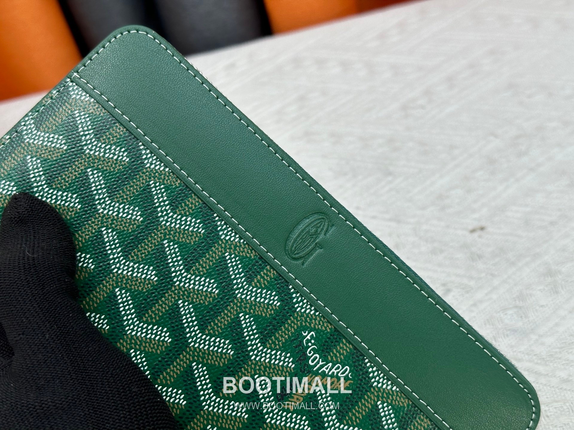 Goyard Canvas Calfskin Leather Long Wallet with Zip Pocket Detail 고야드 캔버스 카프스킨 레더 지퍼 포켓 장지갑 3368 M60017 20cm 7