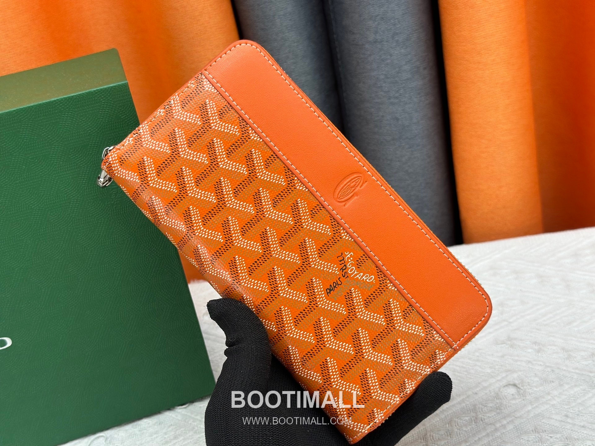 Goyard Canvas Calfskin Leather Long Wallet with Zip Pocket Detail 고야드 캔버스 카프스킨 레더 지퍼 포켓 장지갑 3368 M60017 20cm 1