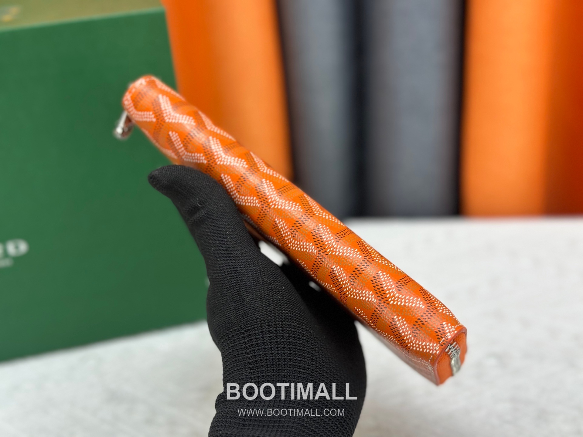 Goyard Canvas Calfskin Leather Long Wallet with Zip Pocket Detail 고야드 캔버스 카프스킨 레더 지퍼 포켓 장지갑 3368 M60017 20cm 3