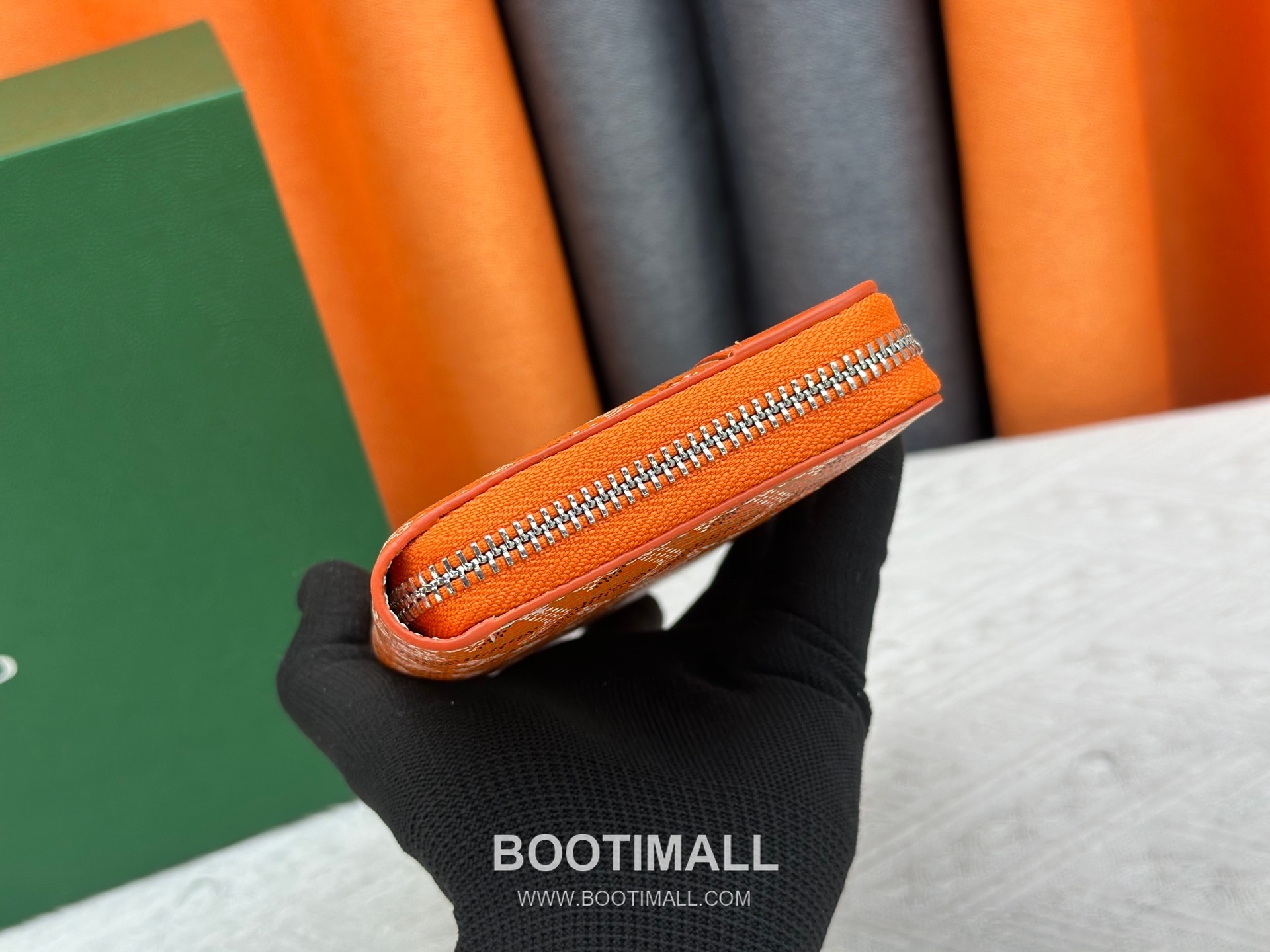 Goyard Canvas Calfskin Leather Long Wallet with Zip Pocket Detail 고야드 캔버스 카프스킨 레더 지퍼 포켓 장지갑 3368 M60017 20cm 4