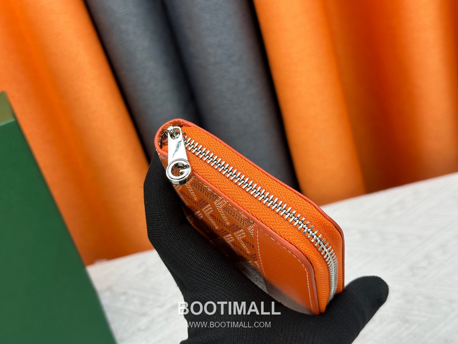 Goyard Canvas Calfskin Leather Long Wallet with Zip Pocket Detail 고야드 캔버스 카프스킨 레더 지퍼 포켓 장지갑 3368 M60017 20cm 6