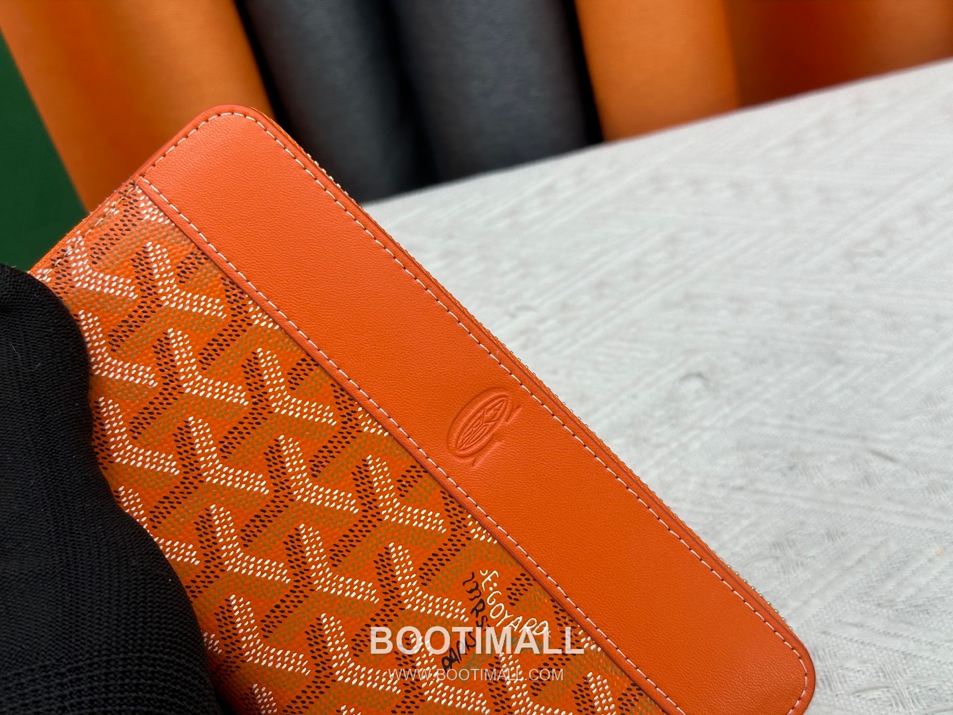 Goyard Canvas Calfskin Leather Long Wallet with Zip Pocket Detail 고야드 캔버스 카프스킨 레더 지퍼 포켓 장지갑 3368 M60017 20cm 7