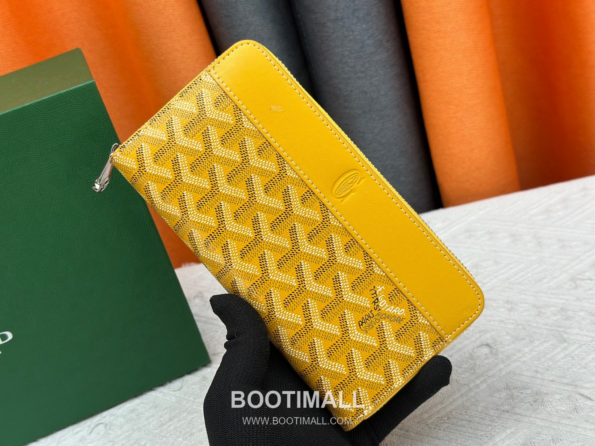 Goyard Canvas Calfskin Leather Long Wallet with Zip Pocket Detail 고야드 캔버스 카프스킨 레더 지퍼 포켓 장지갑 3368 M60017 20cm 1