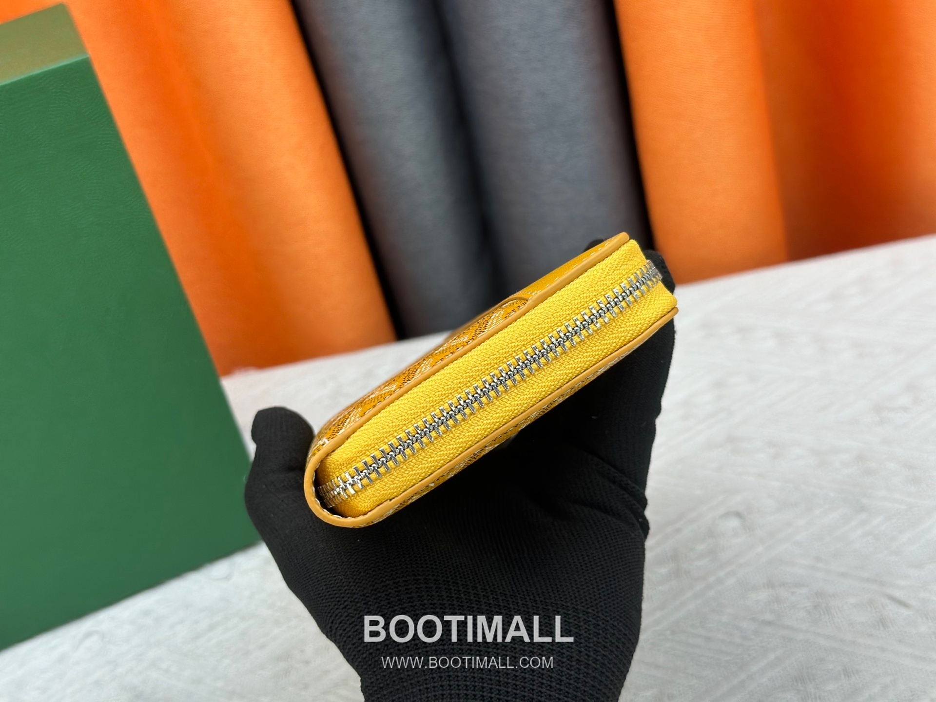 Goyard Canvas Calfskin Leather Long Wallet with Zip Pocket Detail 고야드 캔버스 카프스킨 레더 지퍼 포켓 장지갑 3368 M60017 20cm 4