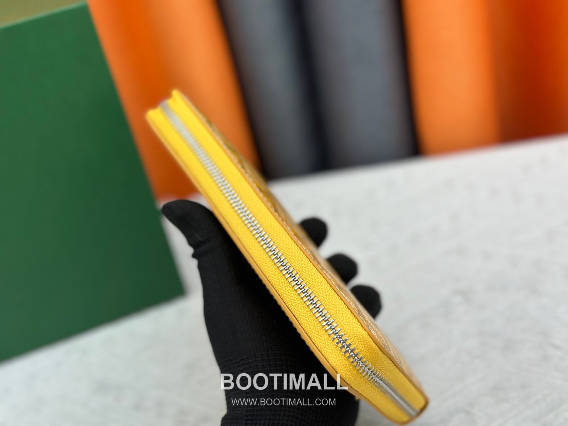 Goyard Canvas Calfskin Leather Long Wallet with Zip Pocket Detail 고야드 캔버스 카프스킨 레더 지퍼 포켓 장지갑 3368 M60017 20cm 5