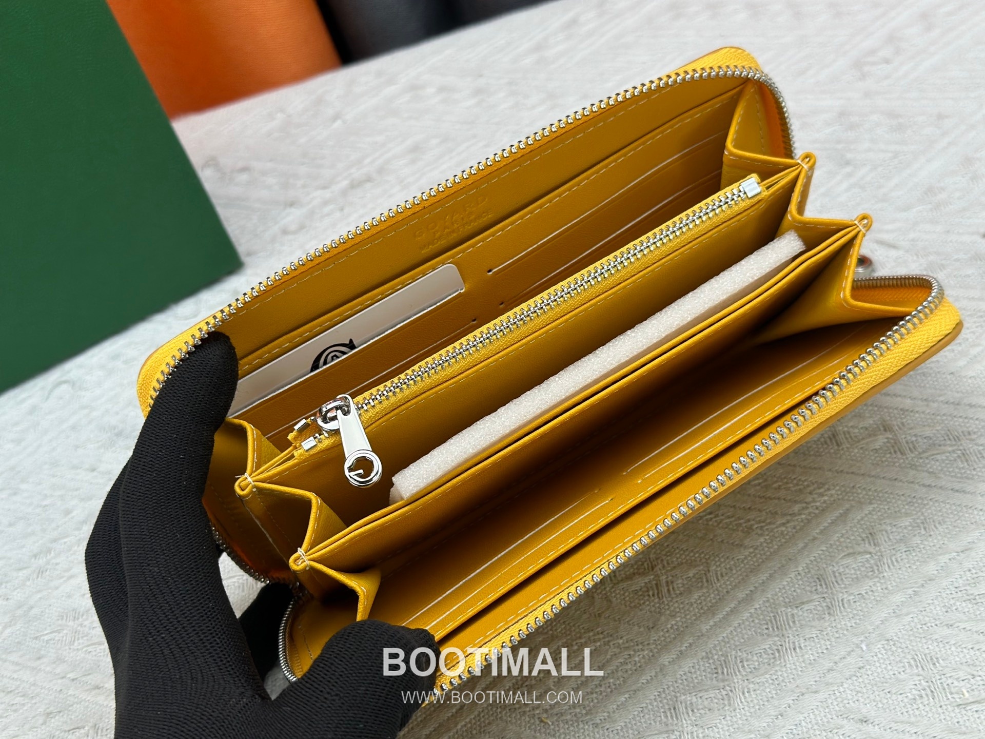 Goyard Canvas Calfskin Leather Long Wallet with Zip Pocket Detail 고야드 캔버스 카프스킨 레더 지퍼 포켓 장지갑 3368 M60017 20cm 8