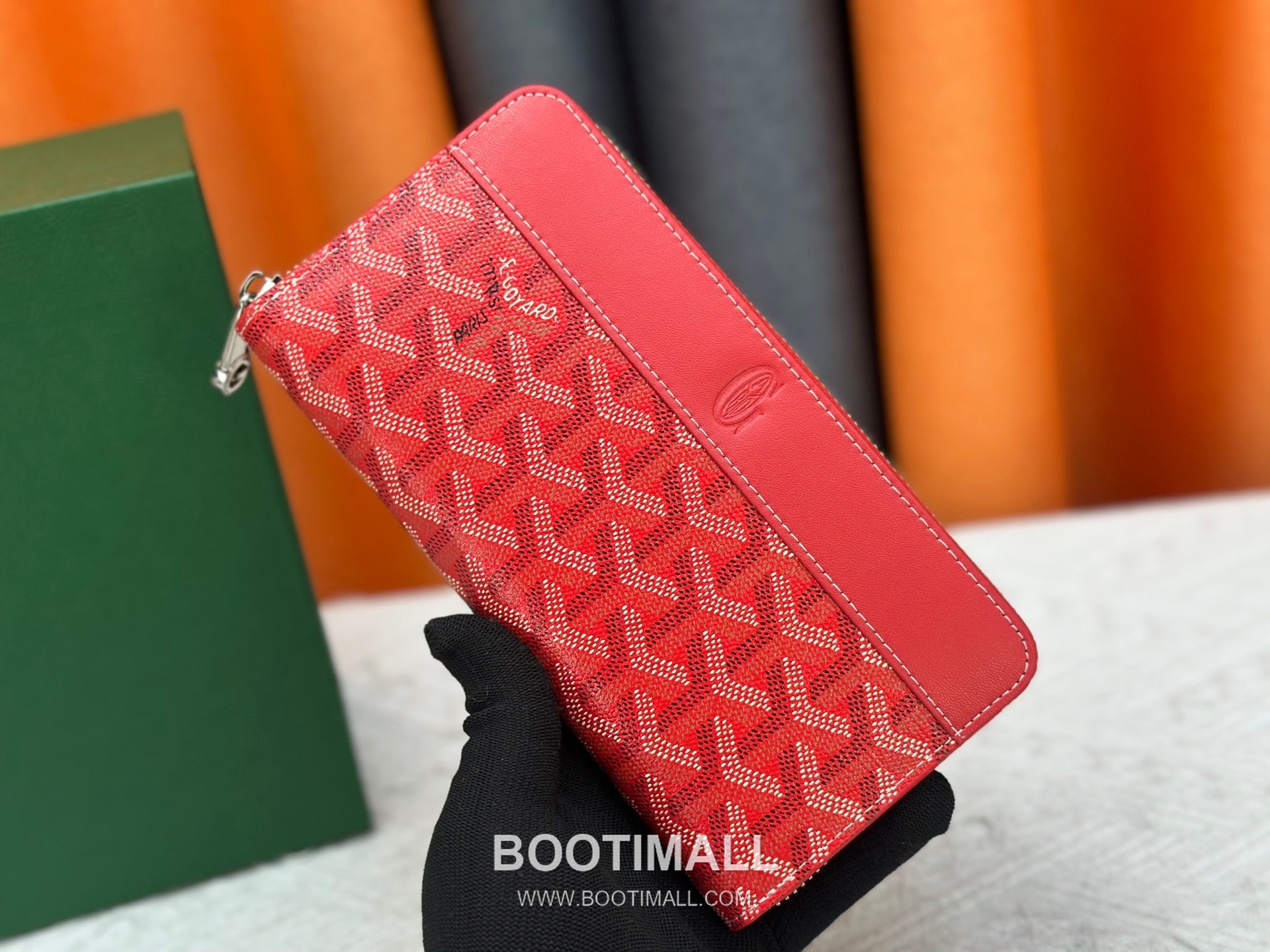 Goyard Canvas Calfskin Leather Long Wallet with Zip Pocket Detail 고야드 캔버스 카프스킨 레더 지퍼 포켓 장지갑 3368 M60017 20cm 1