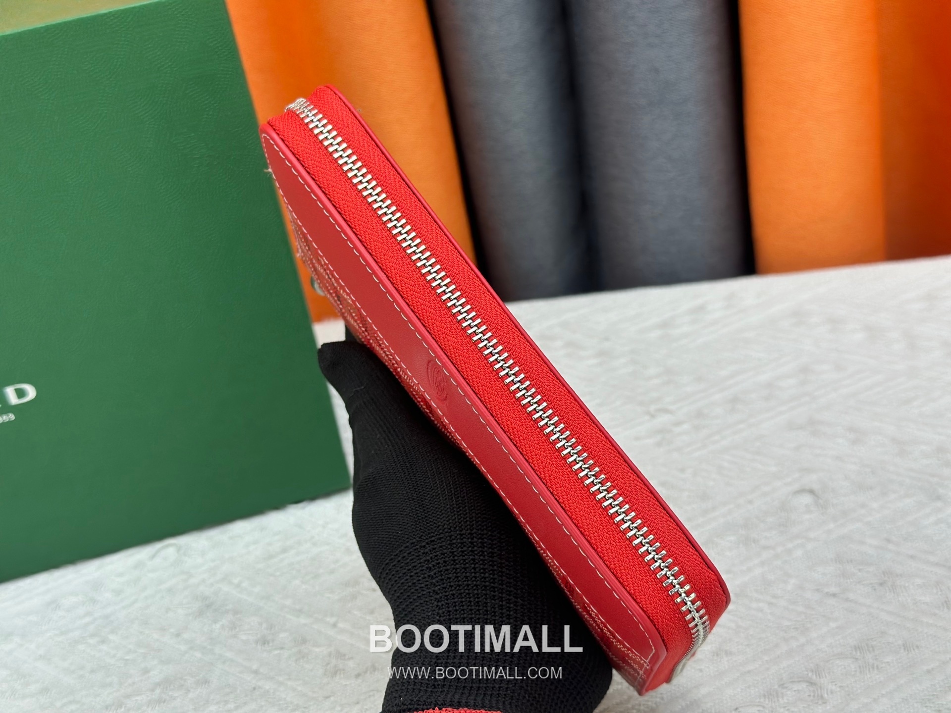 Goyard Canvas Calfskin Leather Long Wallet with Zip Pocket Detail 고야드 캔버스 카프스킨 레더 지퍼 포켓 장지갑 3368 M60017 20cm 5