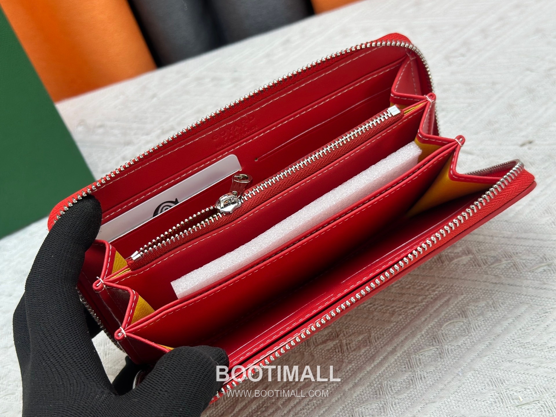 Goyard Canvas Calfskin Leather Long Wallet with Zip Pocket Detail 고야드 캔버스 카프스킨 레더 지퍼 포켓 장지갑 3368 M60017 20cm 8