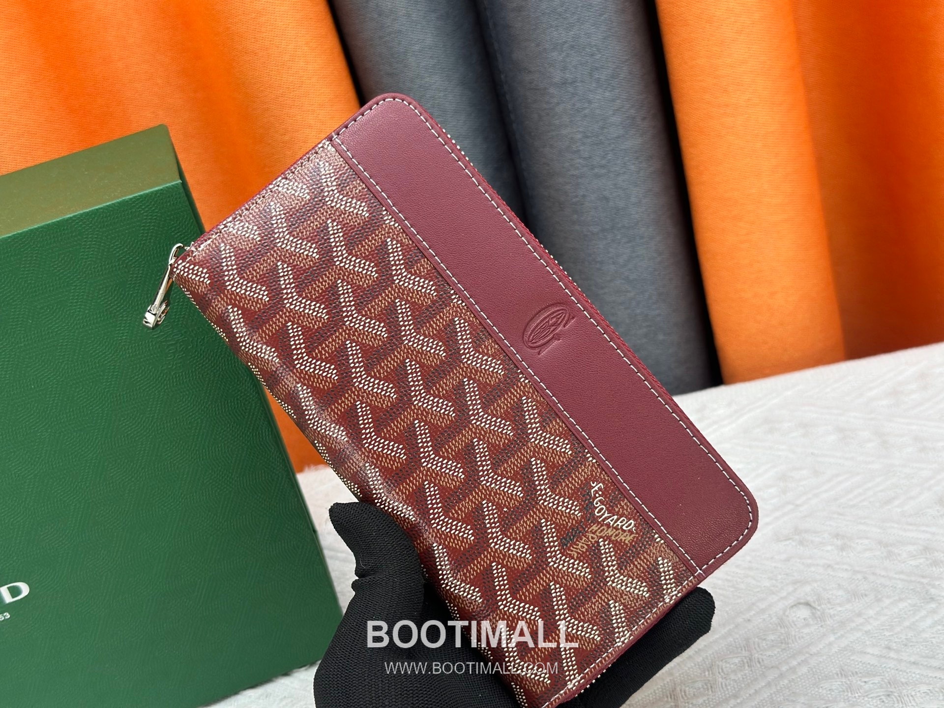 Goyard Canvas Calfskin Leather Long Wallet with Zip Pocket Detail 고야드 캔버스 카프스킨 레더 지퍼 포켓 장지갑 3368 M60017 20cm 1