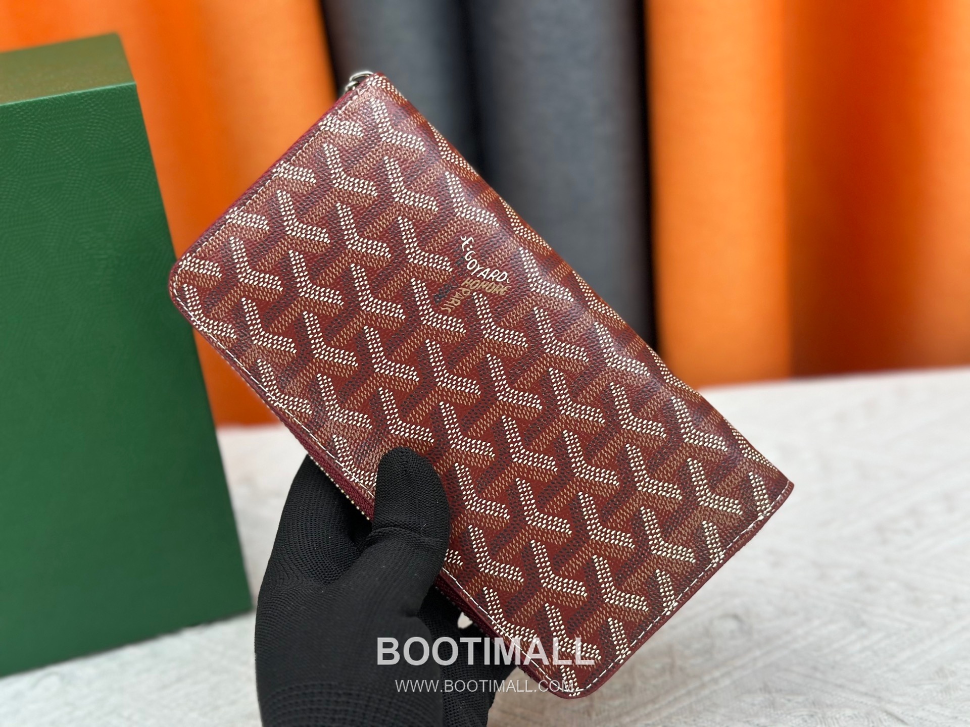 Goyard Canvas Calfskin Leather Long Wallet with Zip Pocket Detail 고야드 캔버스 카프스킨 레더 지퍼 포켓 장지갑 3368 M60017 20cm 2
