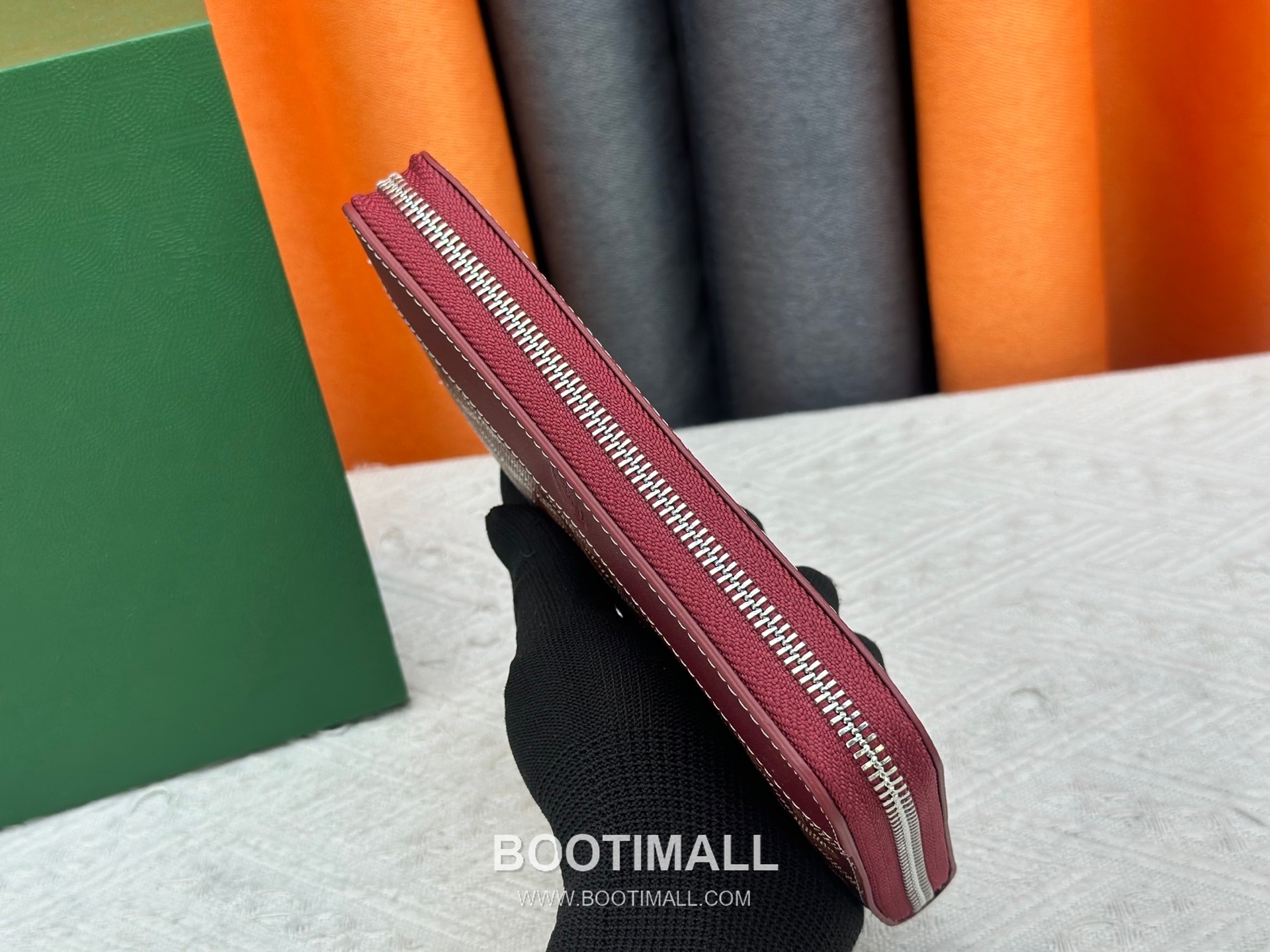 Goyard Canvas Calfskin Leather Long Wallet with Zip Pocket Detail 고야드 캔버스 카프스킨 레더 지퍼 포켓 장지갑 3368 M60017 20cm 5