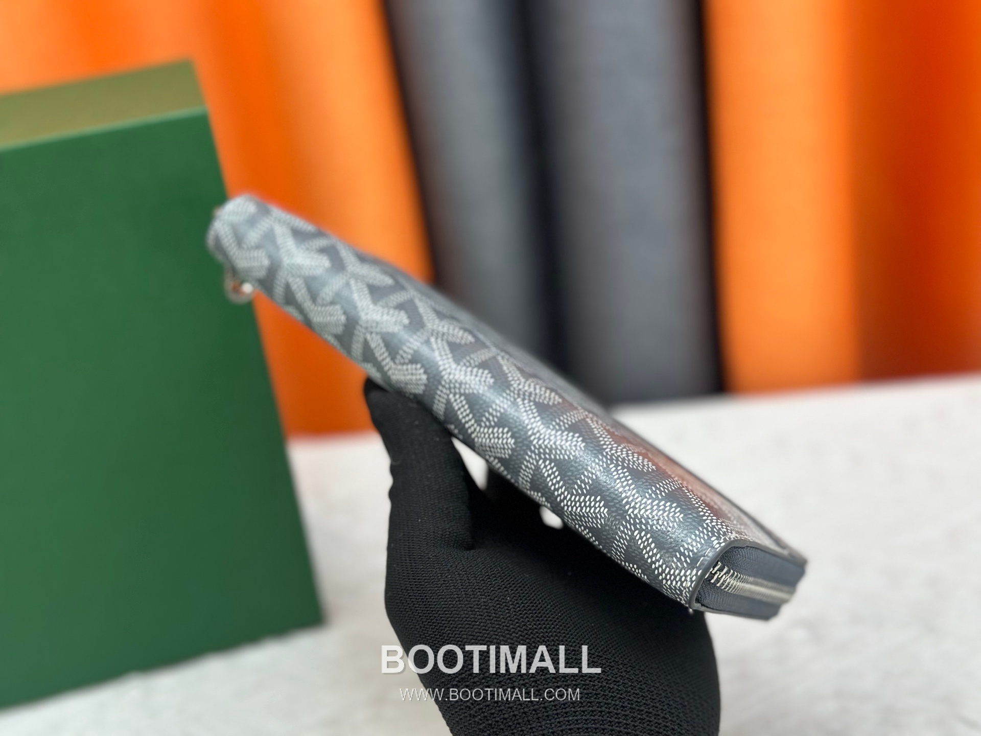 Goyard Canvas Calfskin Leather Long Wallet with Zip Pocket Detail 고야드 캔버스 카프스킨 레더 지퍼 포켓 장지갑 3368 M60017 20cm 3