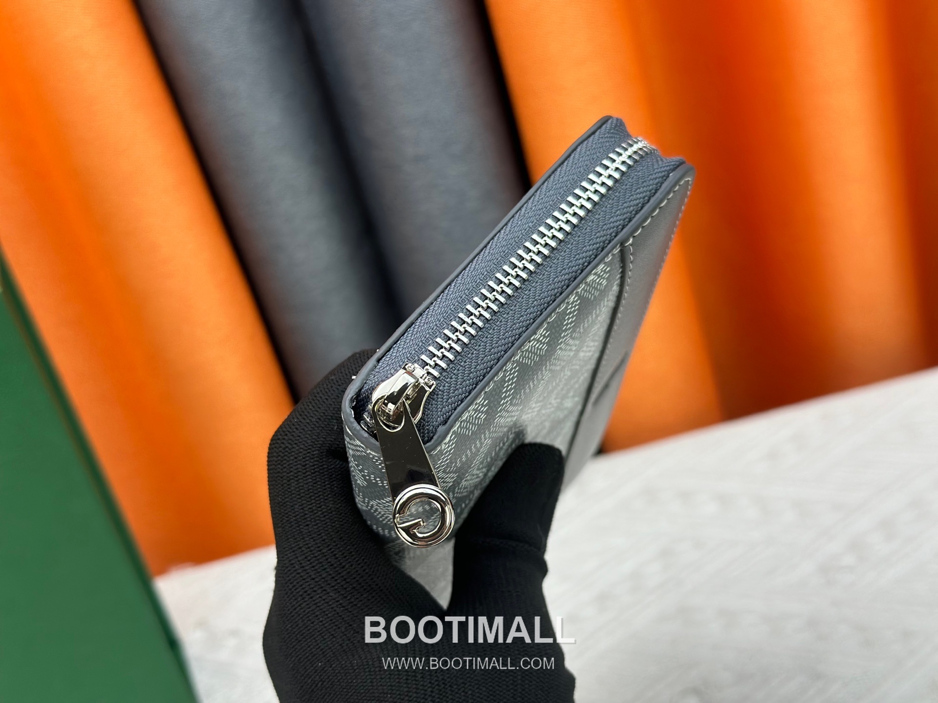 Goyard Canvas Calfskin Leather Long Wallet with Zip Pocket Detail 고야드 캔버스 카프스킨 레더 지퍼 포켓 장지갑 3368 M60017 20cm 6