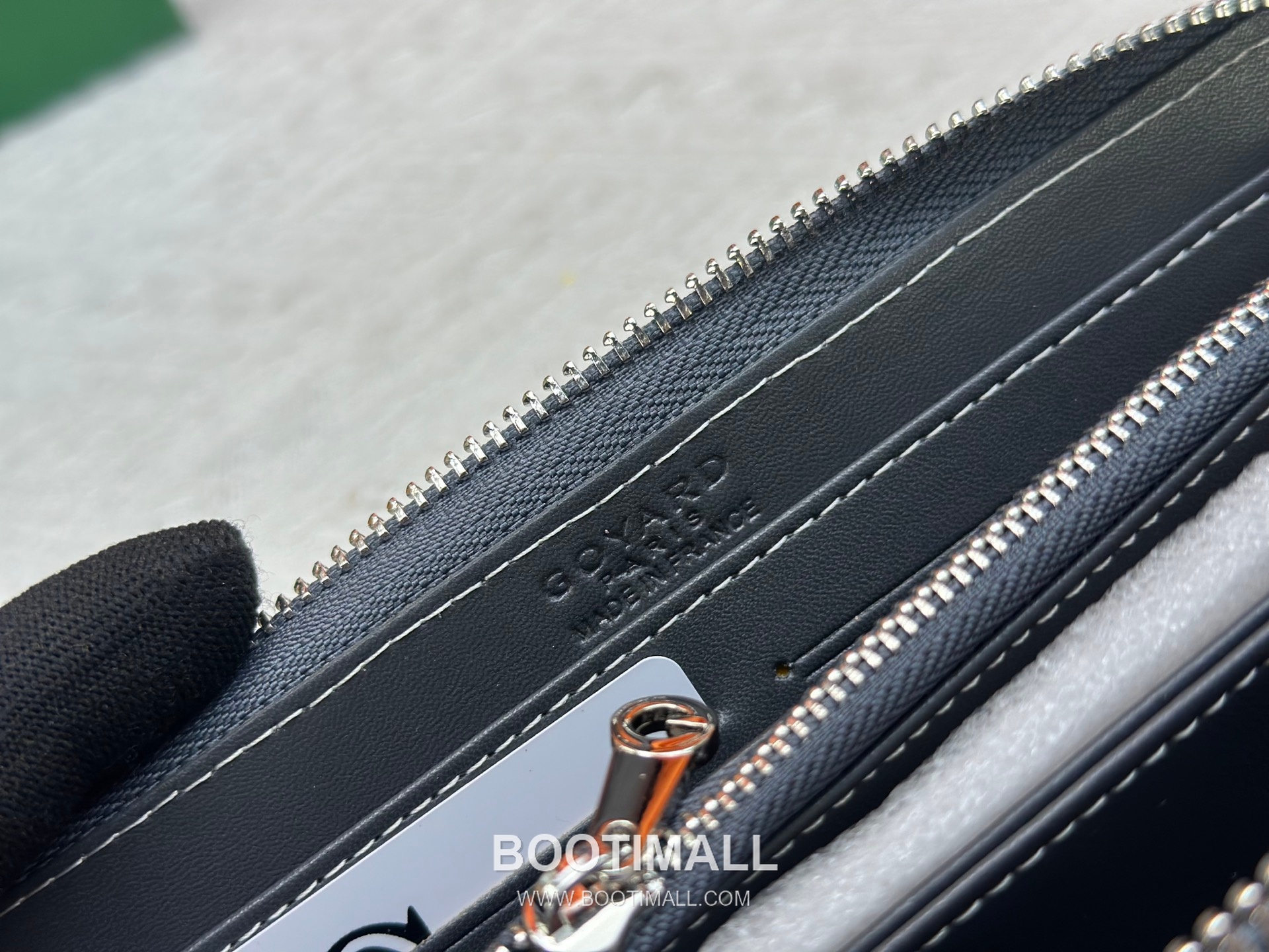 Goyard Canvas Calfskin Leather Long Wallet with Zip Pocket Detail 고야드 캔버스 카프스킨 레더 지퍼 포켓 장지갑 3368 M60017 20cm 9