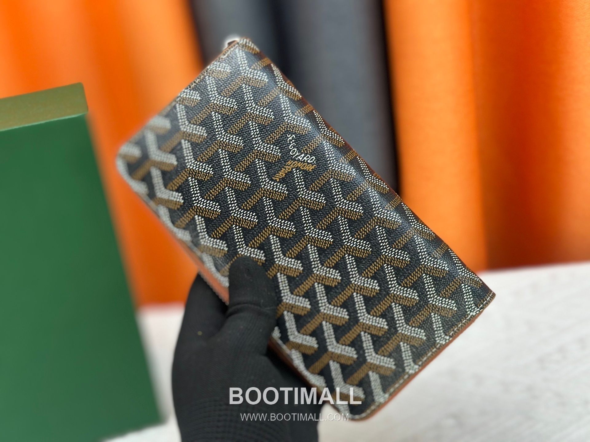 Goyard Canvas Calfskin Leather Long Wallet with Zip Pocket Detail 고야드 캔버스 카프스킨 레더 지퍼 포켓 장지갑 3368 M60017 20cm 2