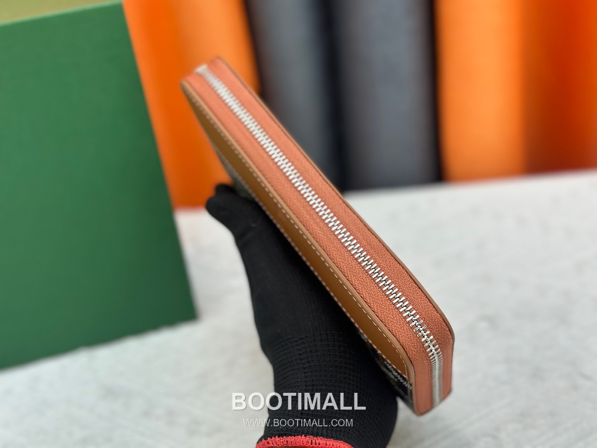 Goyard Canvas Calfskin Leather Long Wallet with Zip Pocket Detail 고야드 캔버스 카프스킨 레더 지퍼 포켓 장지갑 3368 M60017 20cm 5