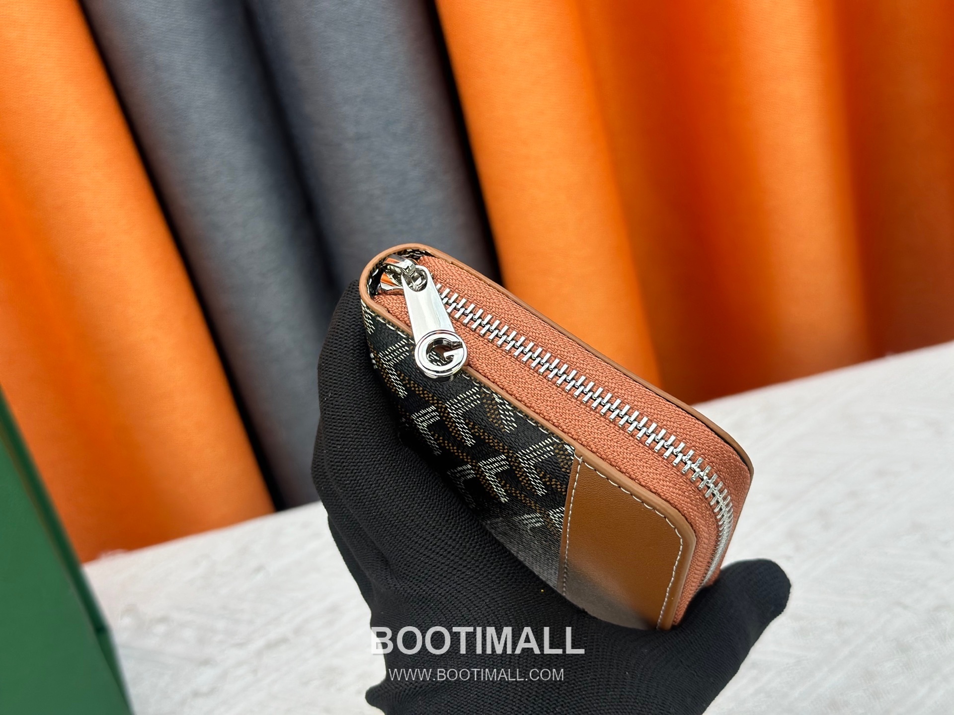 Goyard Canvas Calfskin Leather Long Wallet with Zip Pocket Detail 고야드 캔버스 카프스킨 레더 지퍼 포켓 장지갑 3368 M60017 20cm 6