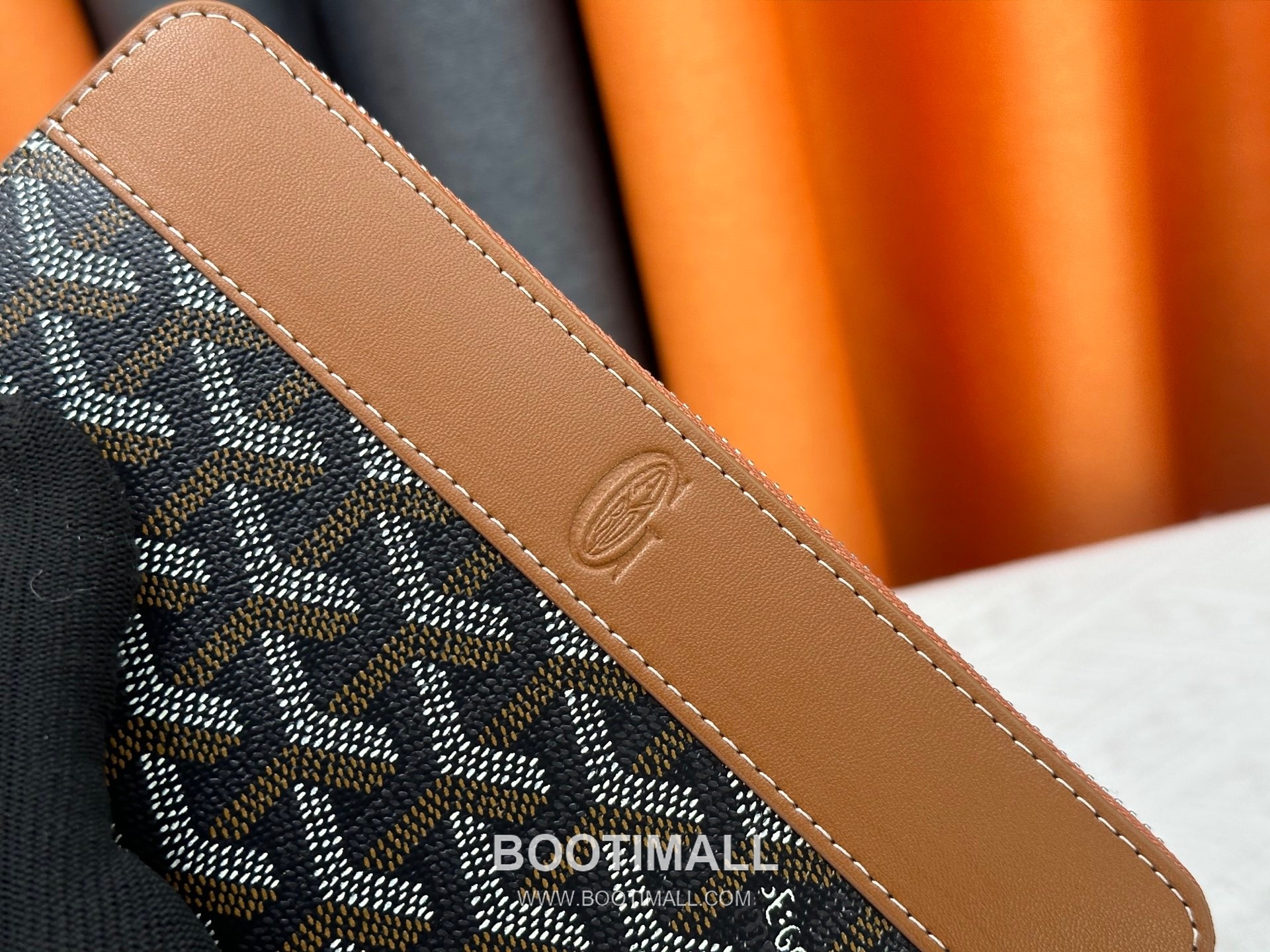 Goyard Canvas Calfskin Leather Long Wallet with Zip Pocket Detail 고야드 캔버스 카프스킨 레더 지퍼 포켓 장지갑 3368 M60017 20cm 7