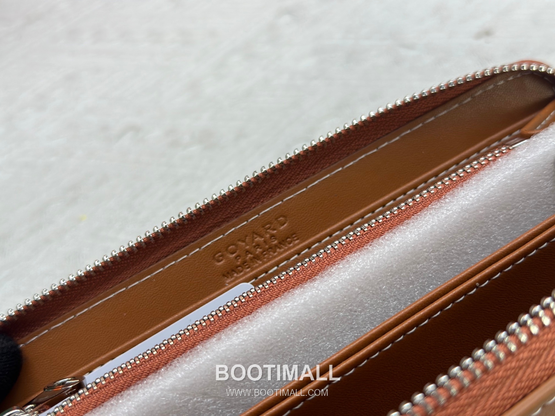 Goyard Canvas Calfskin Leather Long Wallet with Zip Pocket Detail 고야드 캔버스 카프스킨 레더 지퍼 포켓 장지갑 3368 M60017 20cm 9