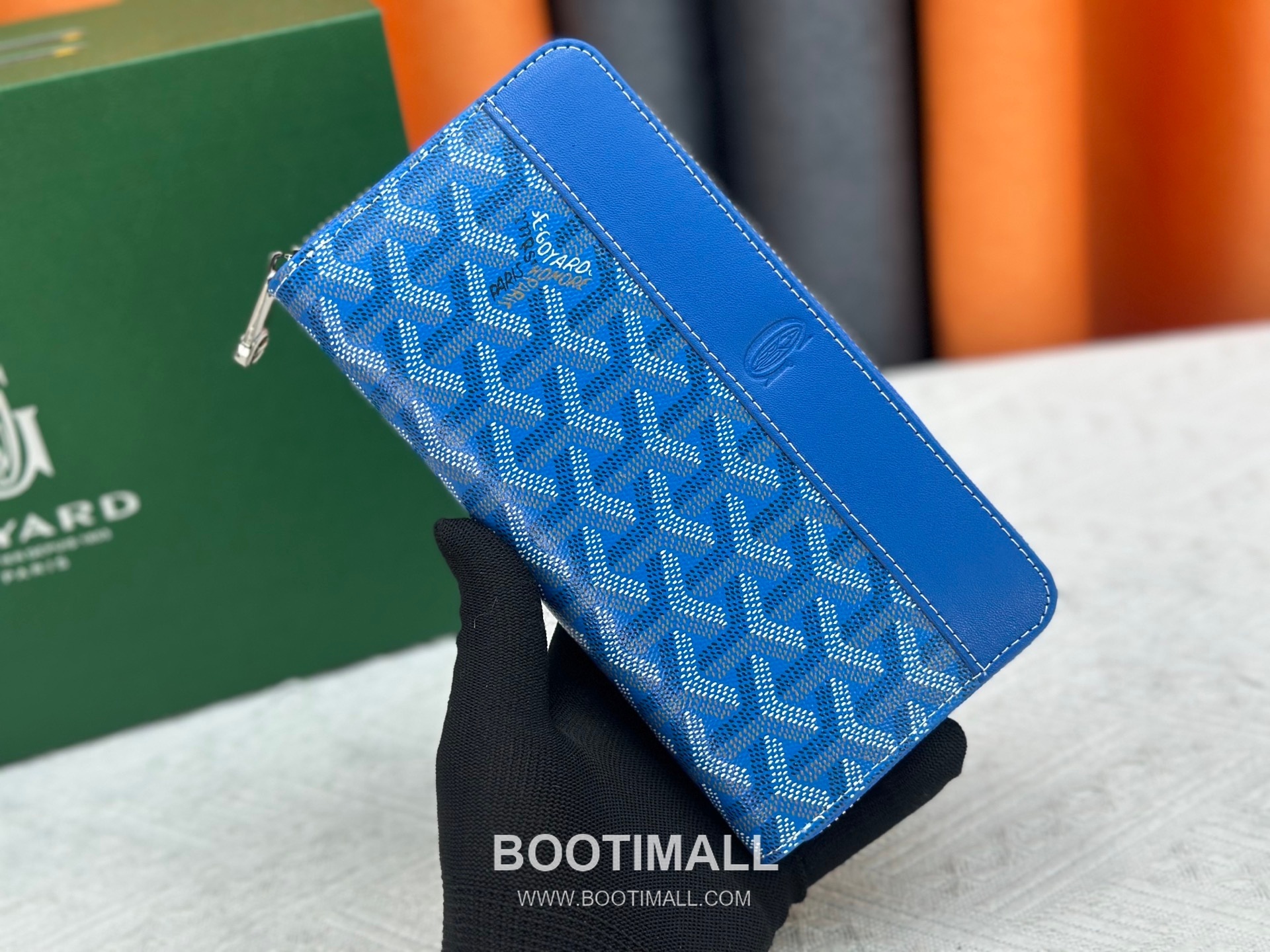 Goyard Canvas Calfskin Leather Long Wallet with Zip Pocket Detail 고야드 캔버스 카프스킨 레더 지퍼 포켓 장지갑 3368 M60017 20cm 1