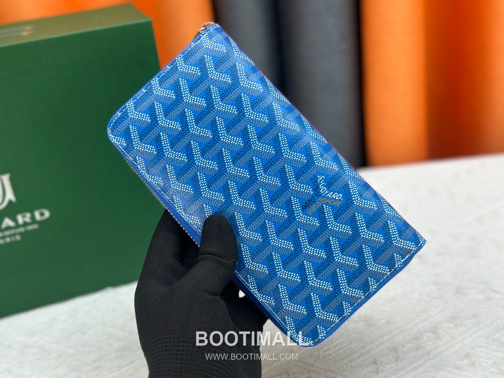 Goyard Canvas Calfskin Leather Long Wallet with Zip Pocket Detail 고야드 캔버스 카프스킨 레더 지퍼 포켓 장지갑 3368 M60017 20cm 2