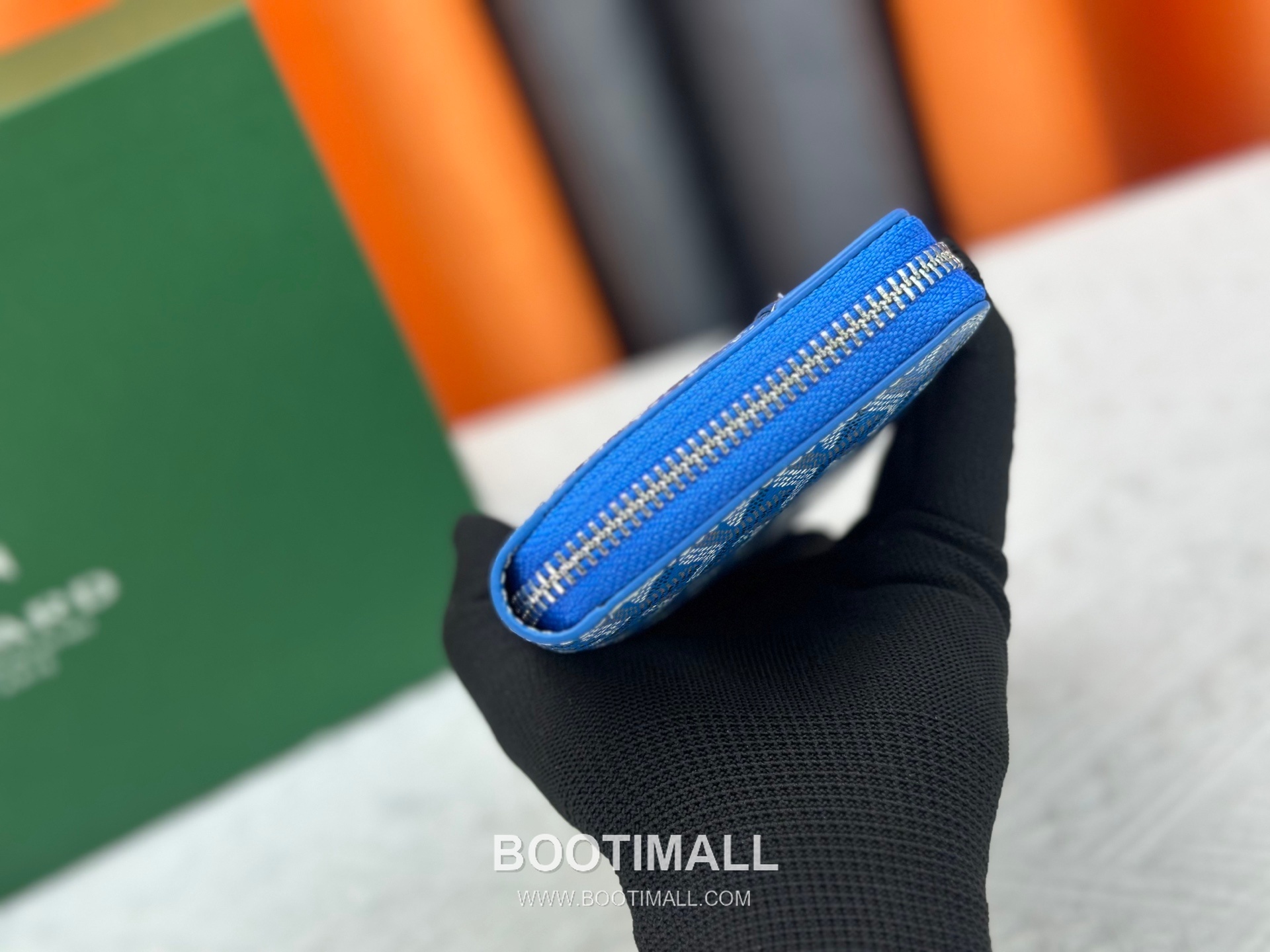 Goyard Canvas Calfskin Leather Long Wallet with Zip Pocket Detail 고야드 캔버스 카프스킨 레더 지퍼 포켓 장지갑 3368 M60017 20cm 4