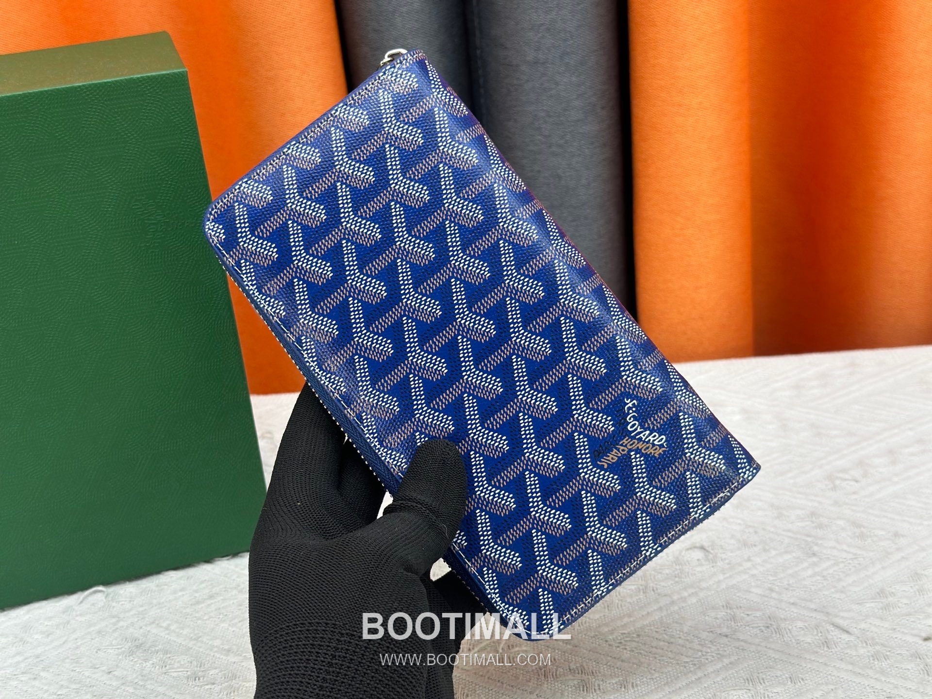 Goyard Canvas Calfskin Leather Long Wallet with Zip Pocket Detail 고야드 캔버스 카프스킨 레더 지퍼 포켓 장지갑 3368 M60017 20cm 2