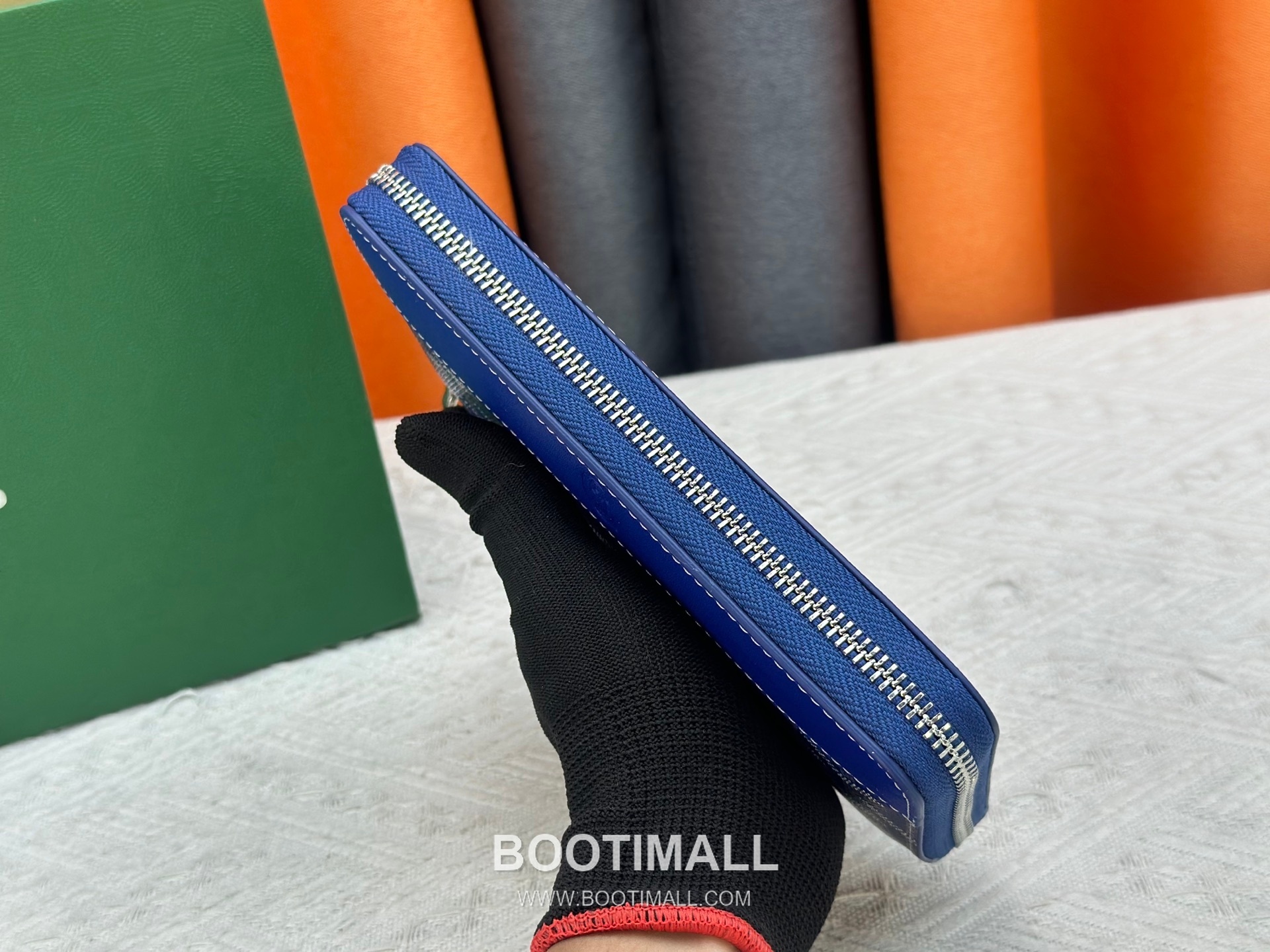 Goyard Canvas Calfskin Leather Long Wallet with Zip Pocket Detail 고야드 캔버스 카프스킨 레더 지퍼 포켓 장지갑 3368 M60017 20cm 5