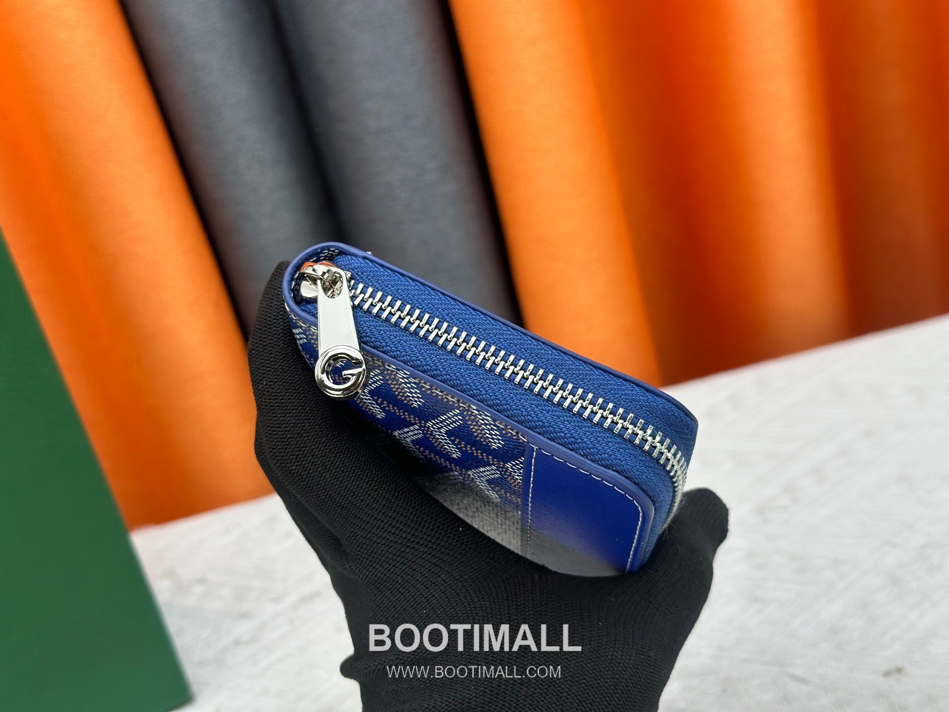 Goyard Canvas Calfskin Leather Long Wallet with Zip Pocket Detail 고야드 캔버스 카프스킨 레더 지퍼 포켓 장지갑 3368 M60017 20cm 6